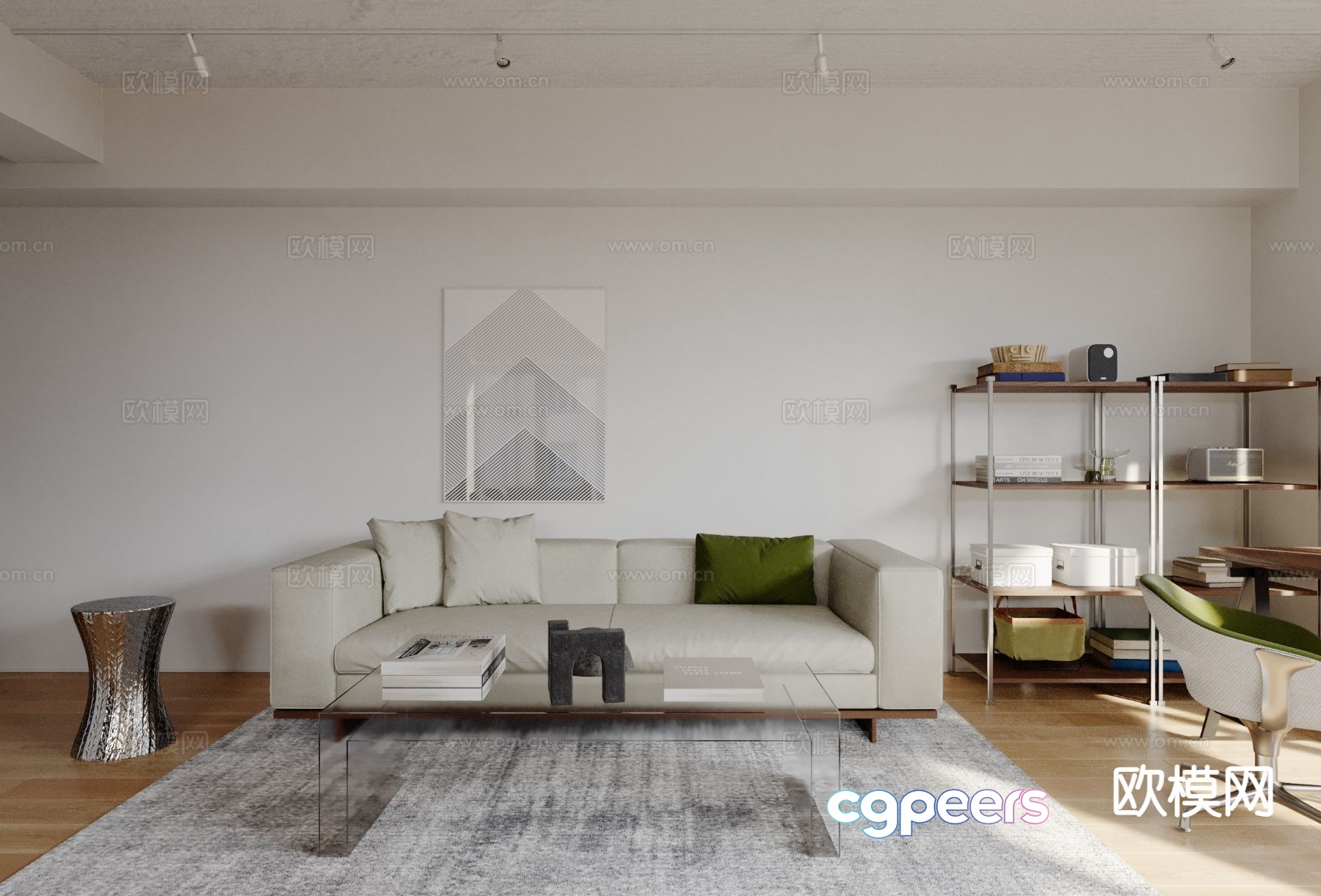 Modern sectional sofa 3d model Modern sectional sofa 3d model