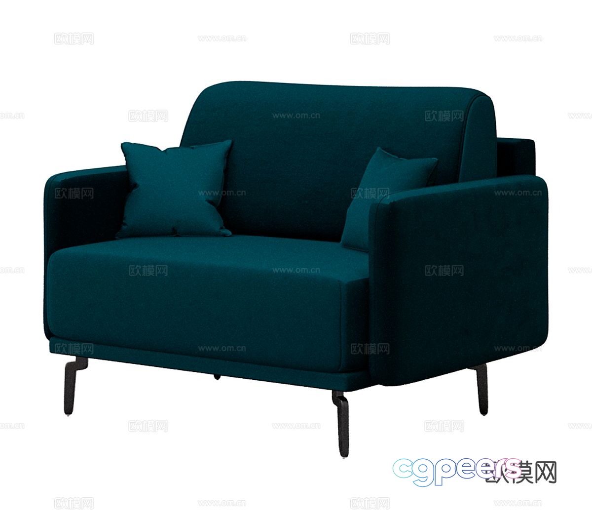 Modern single sofa 3d model Modern single sofa 3d model