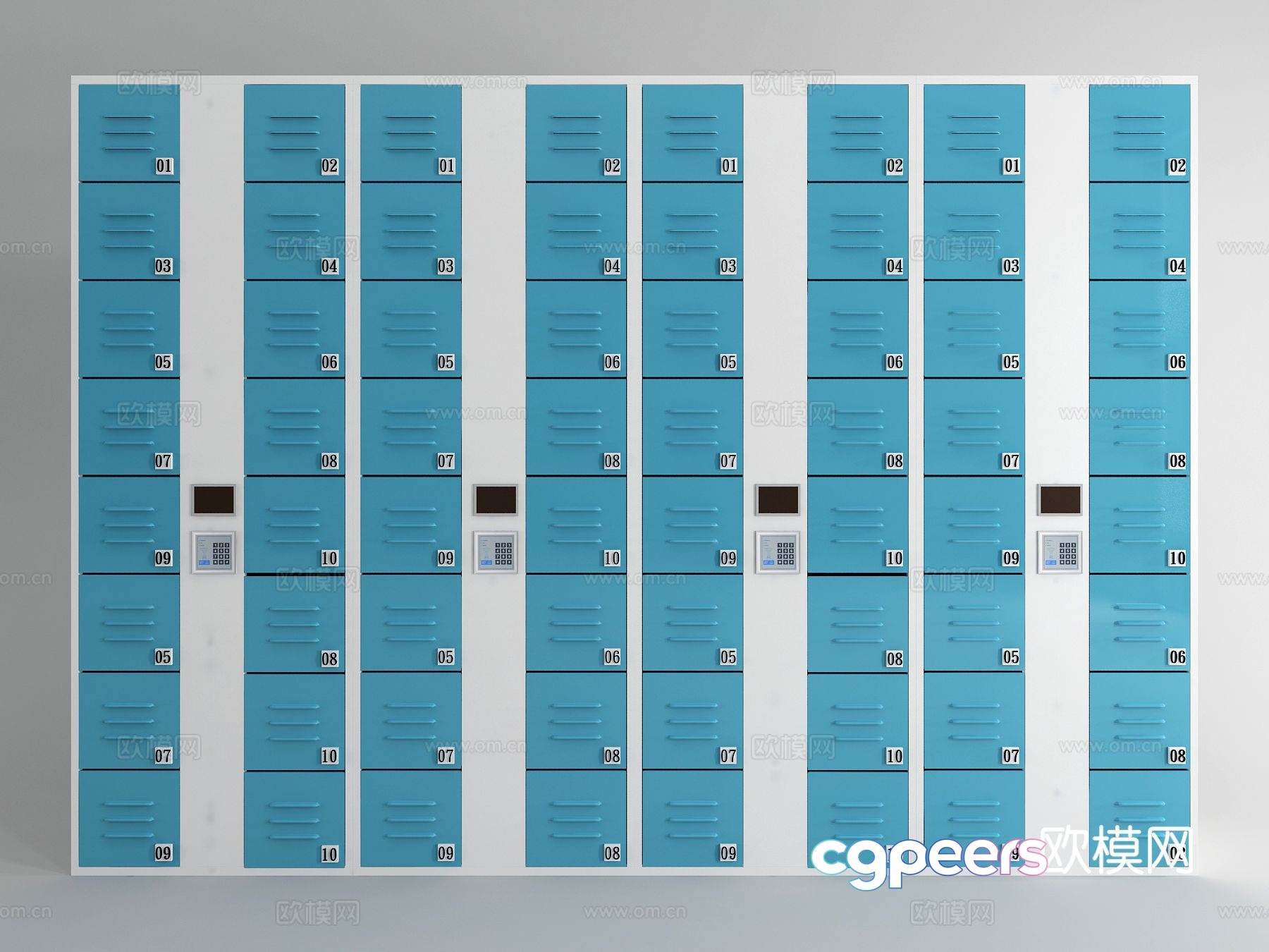 Modern locker locker 3d model Modern locker locker 3d model