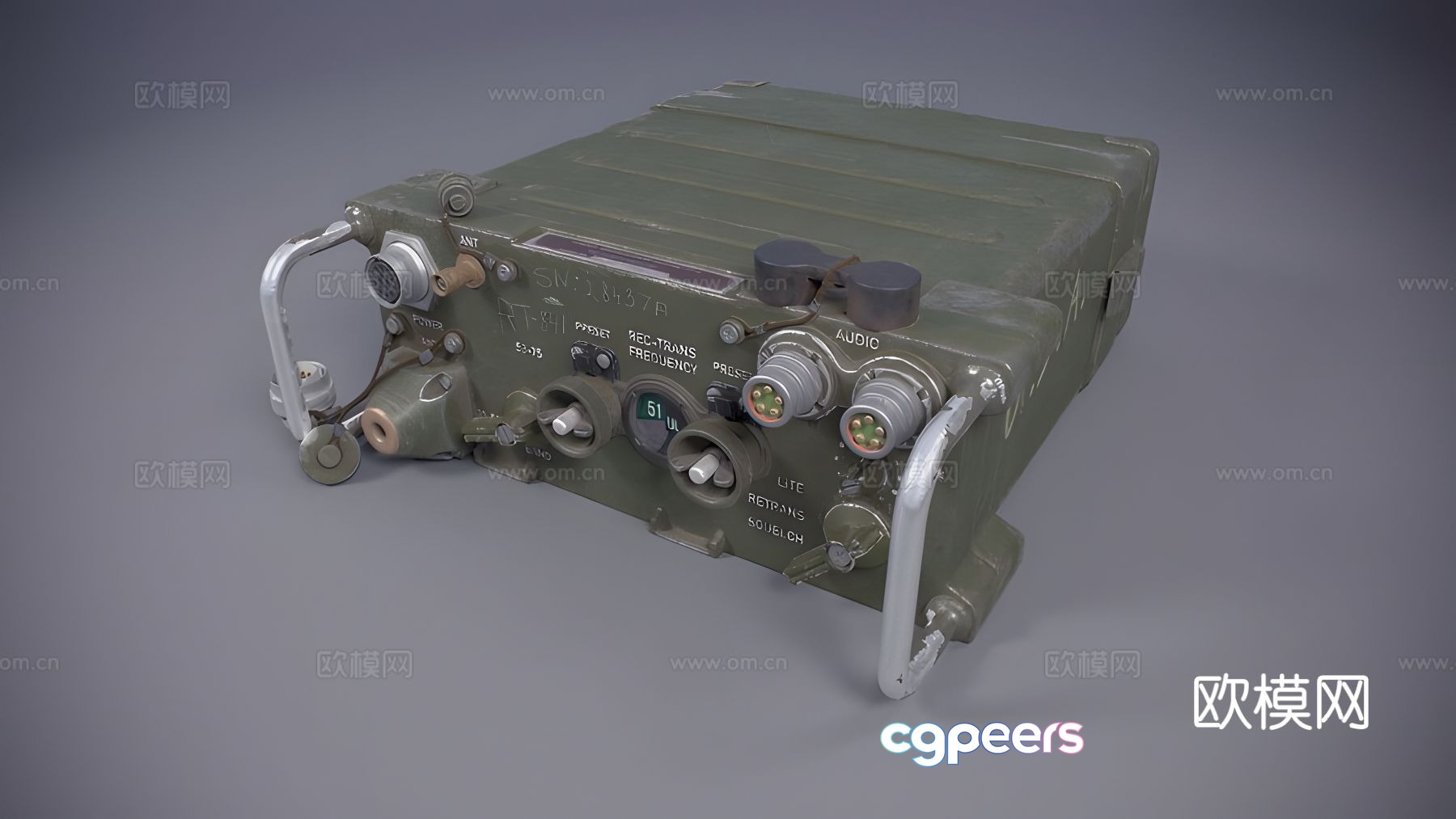 radio 3d model radio 3d model