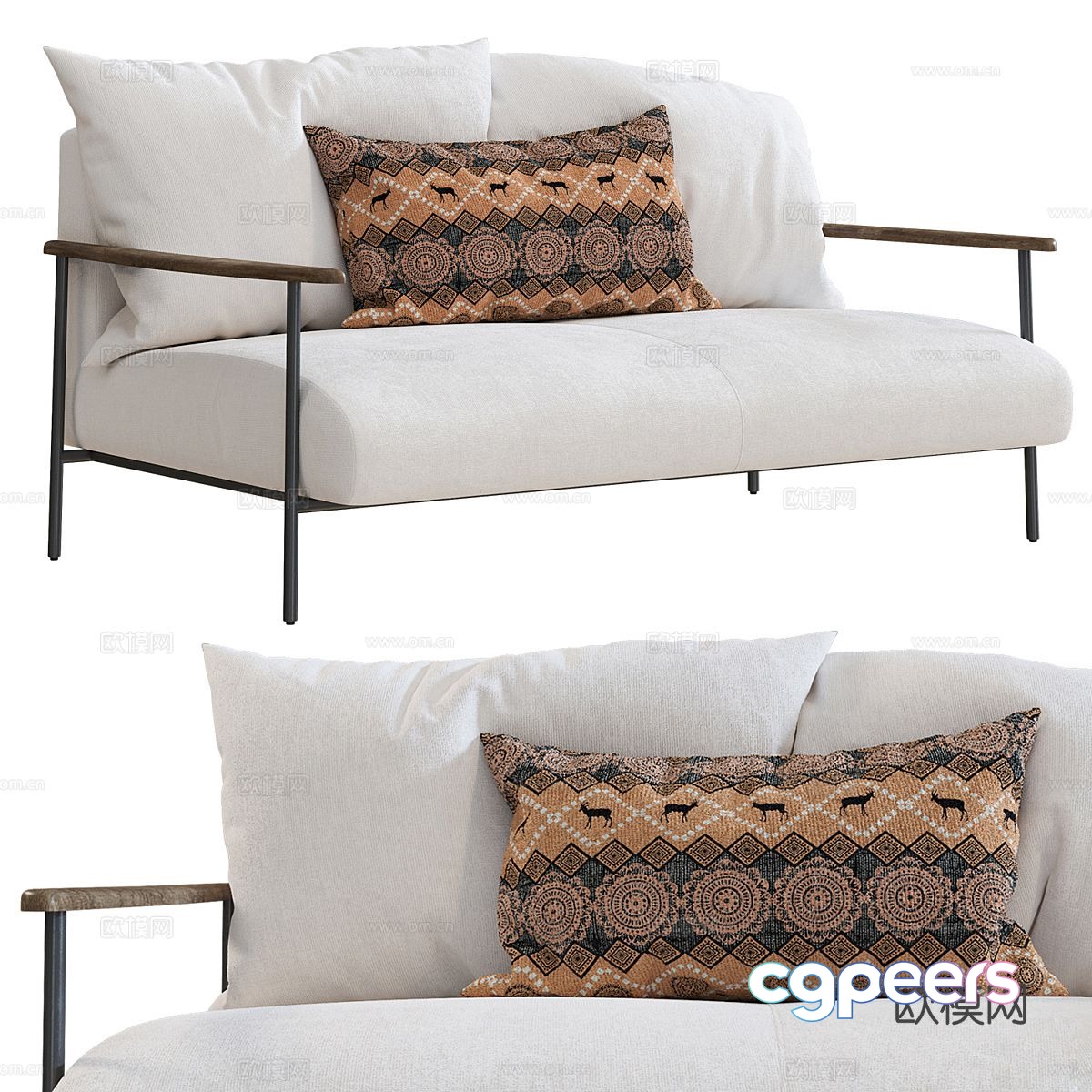 Double sofa 3d model Double sofa 3d model