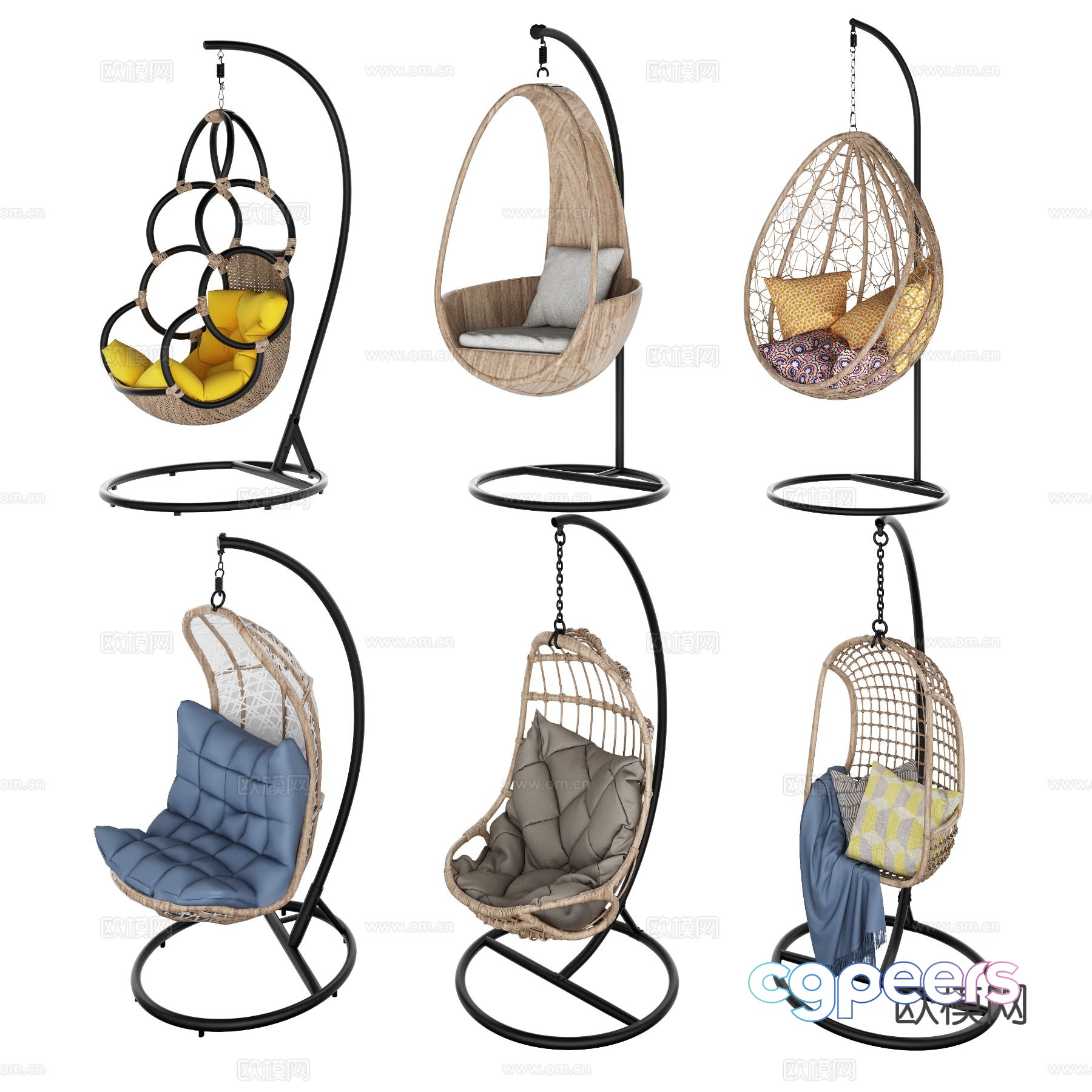 Nordic hanging chair 3d model Nordic hanging chair 3d model