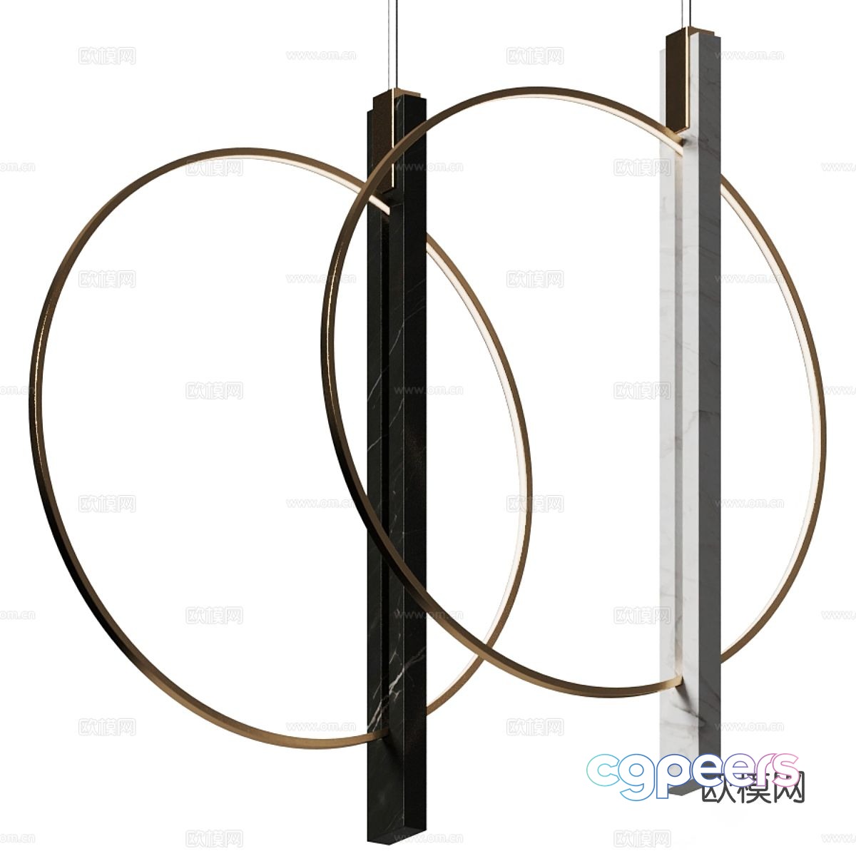 Minimalist wall light ring wall light 3d model Minimalist wall light ring wall light 3d model