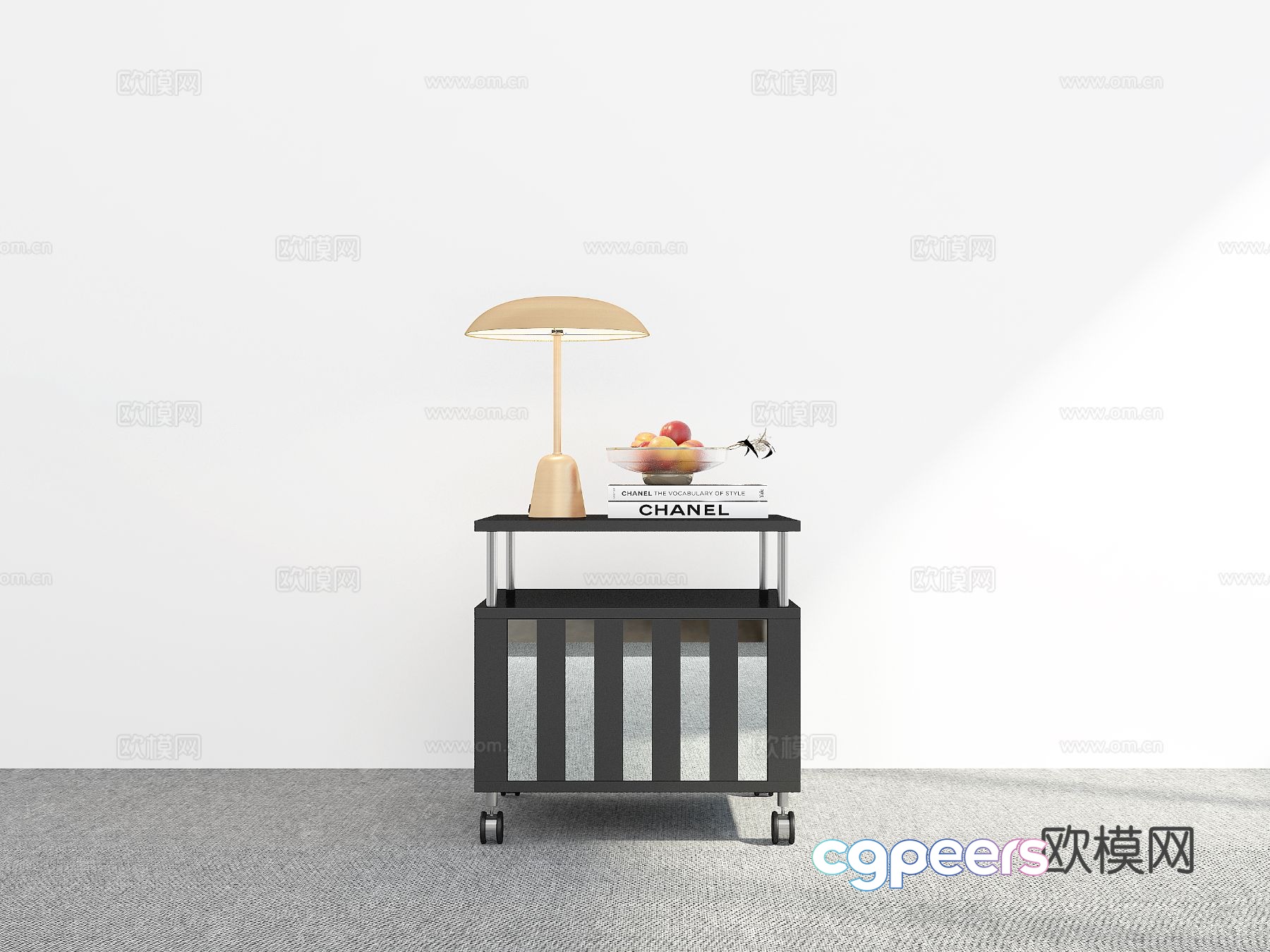 Modern bedside table 3d model Modern bedside table 3d model