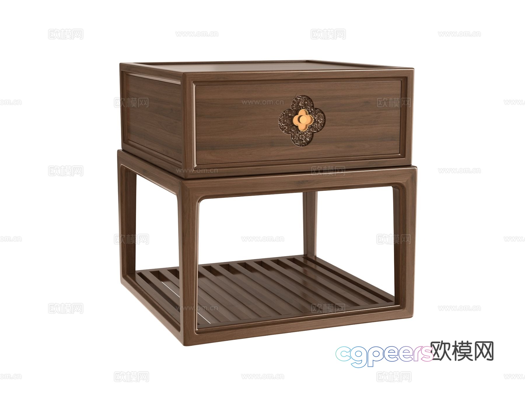 Chinese bedside table 3d model Chinese bedside table 3d model