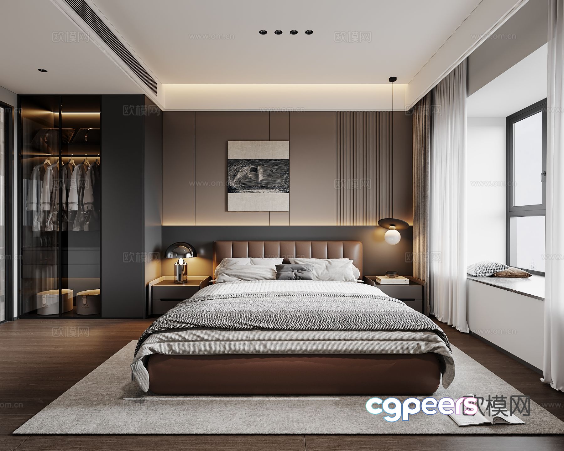 Italian style bedroom master bedroom 3d model Italian style bedroom master bedroom 3d model