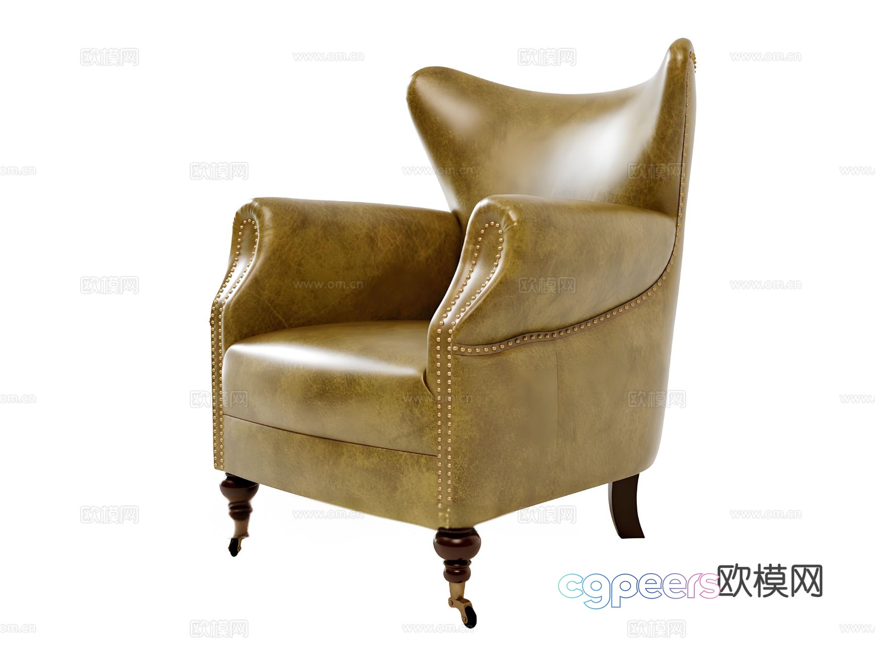 Single sofa leather sofa 3d model Single sofa leather sofa 3d model