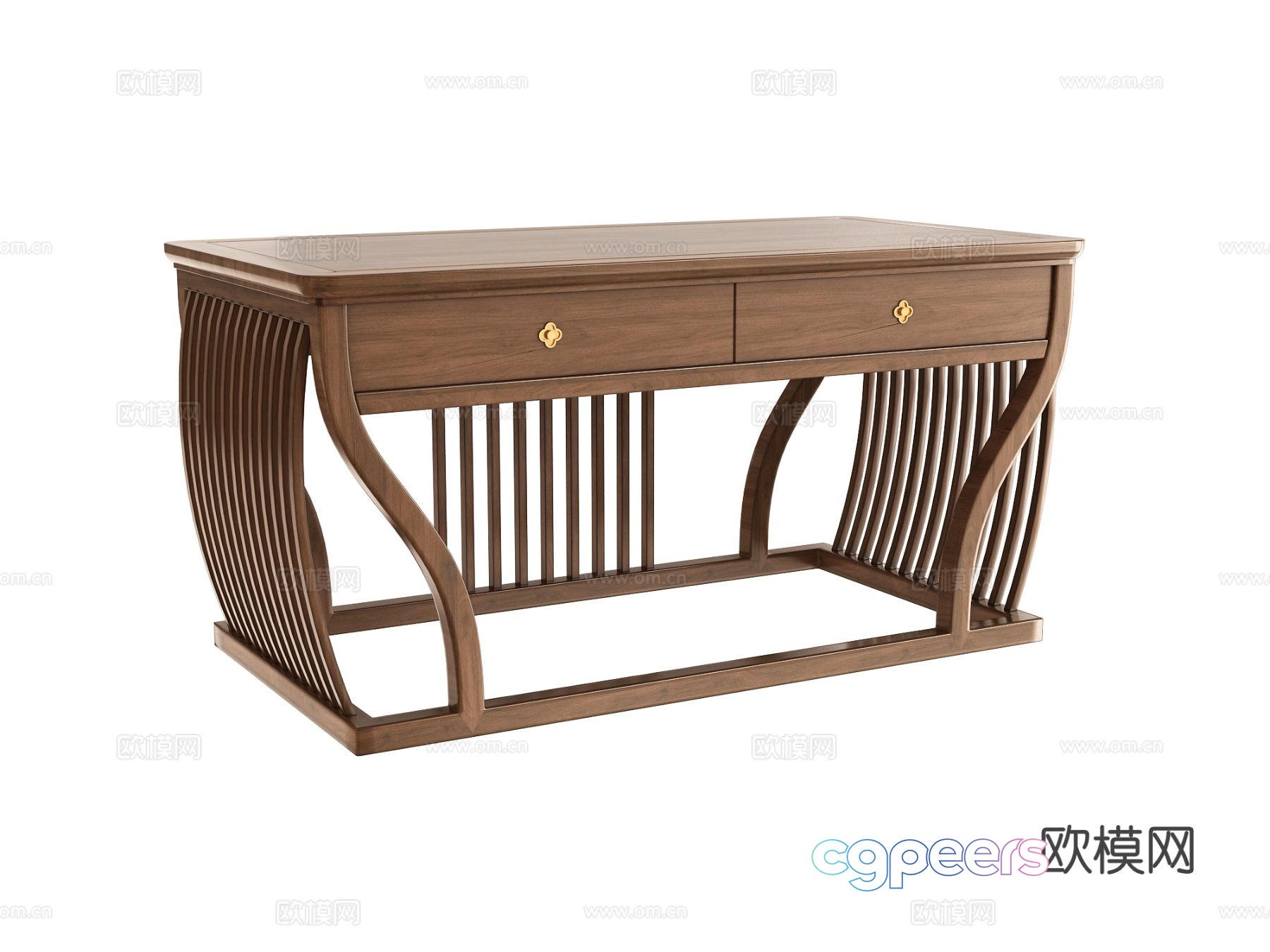 New Chinese style desk 3d model New Chinese style desk 3d model