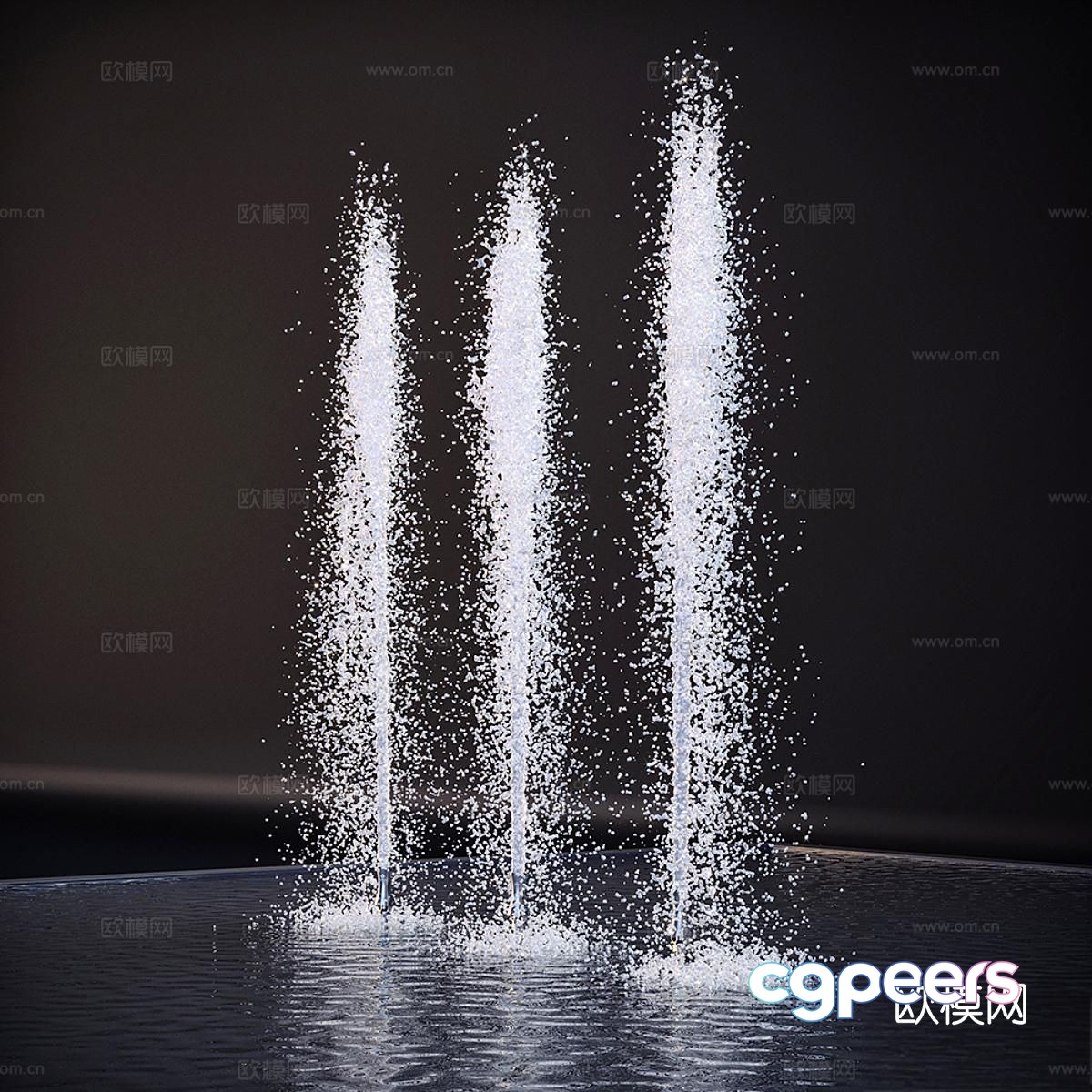 fountain water column water feature water curtain 3d model fountain water column water feature water curtain 3d model