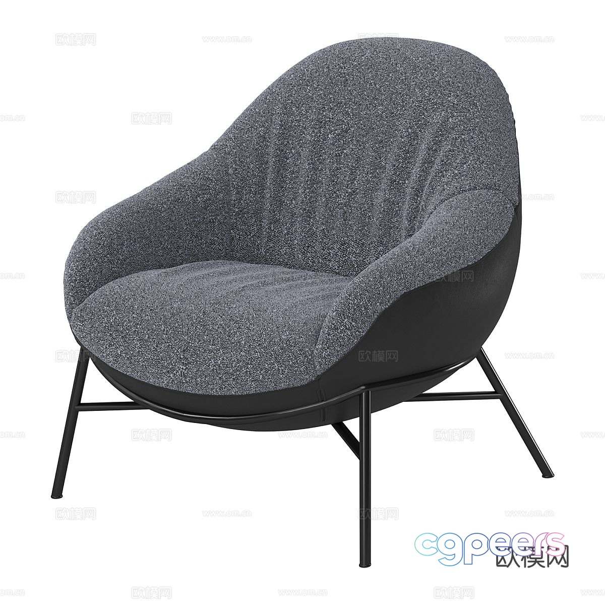 Single sofa armrest sofa 3d model Single sofa armrest sofa 3d model