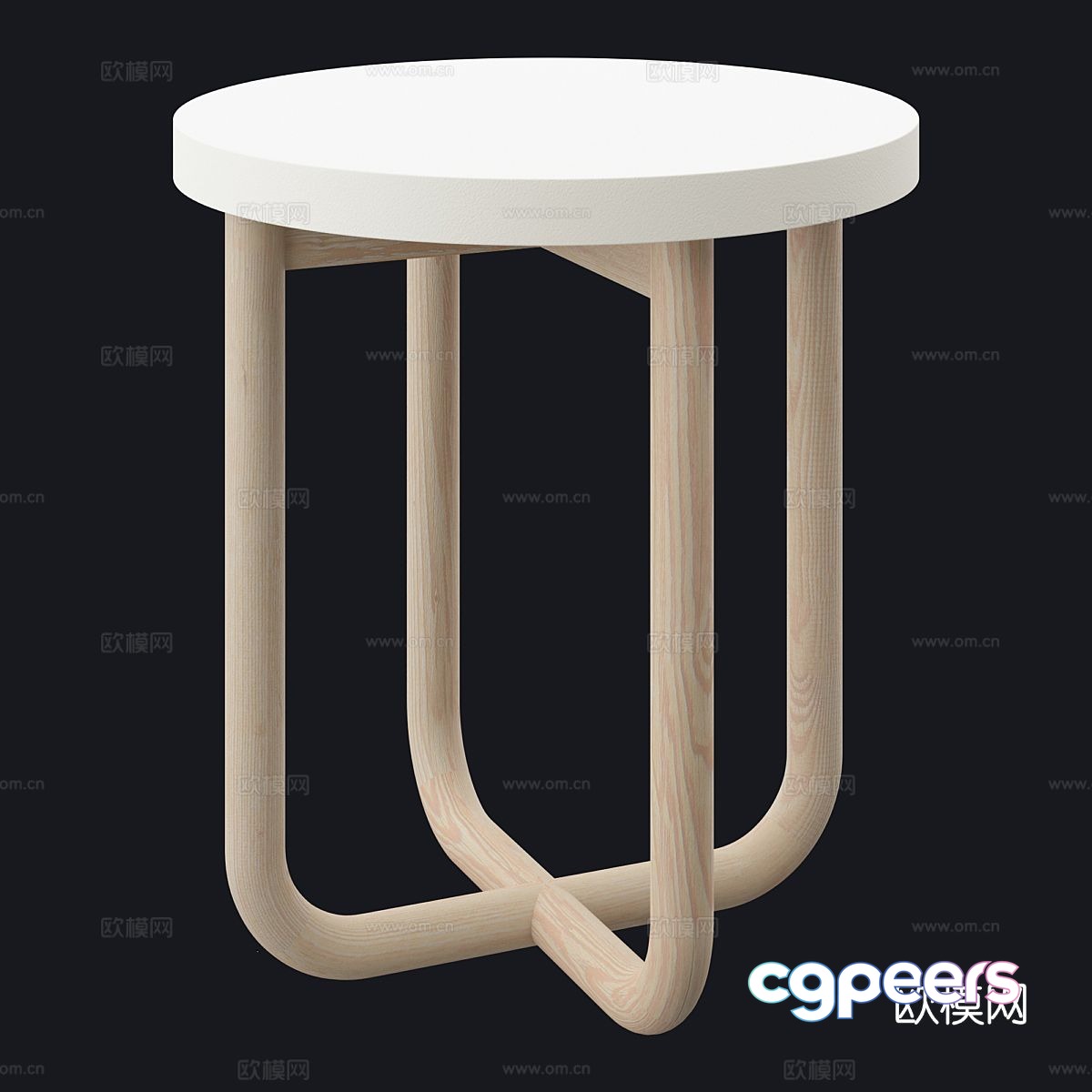 Nordic corner table side table round table table table 3D model Nordic corner table side table round table table table 3D model