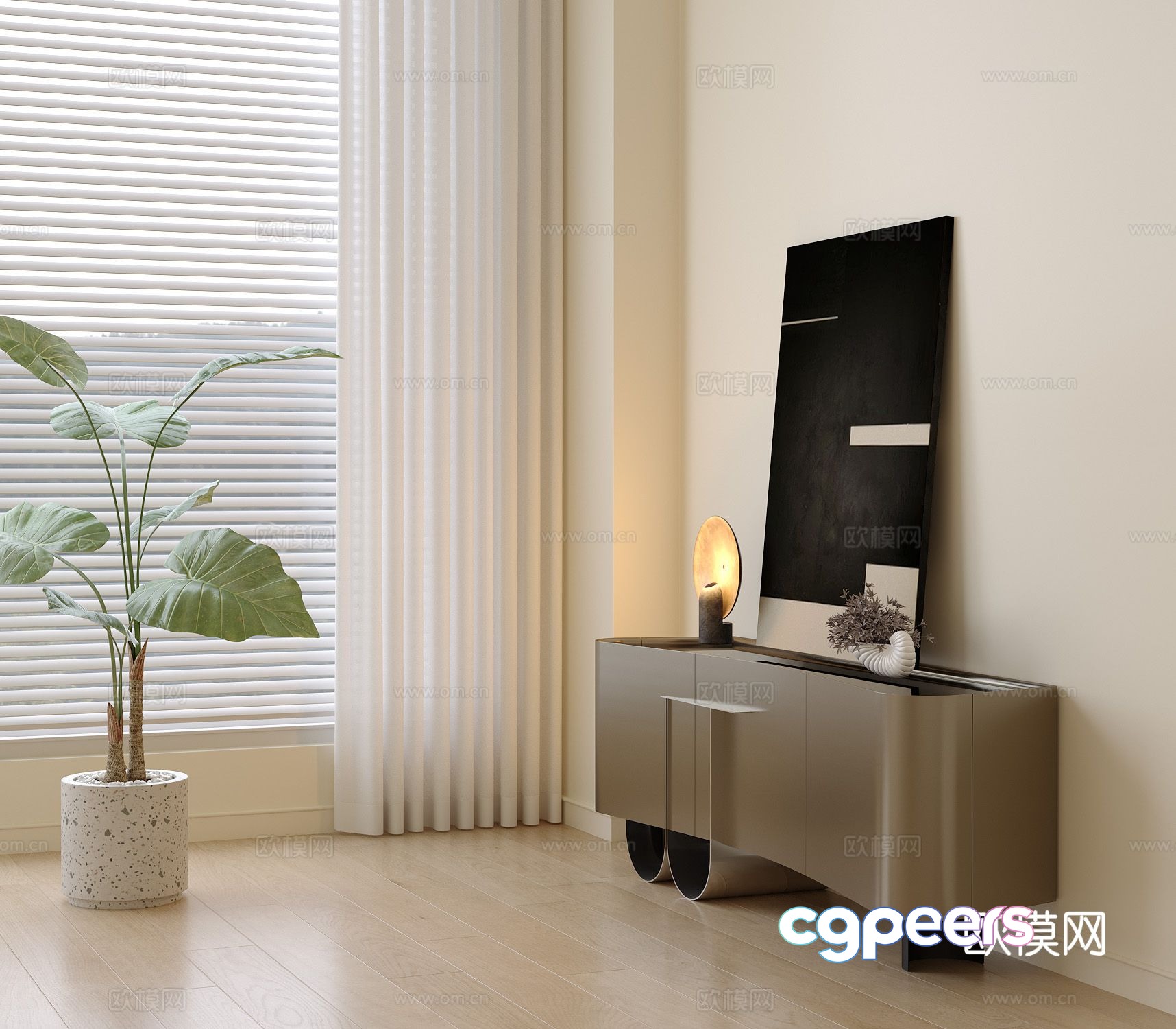 Modern TV cabinet 3d model Modern TV cabinet 3d model