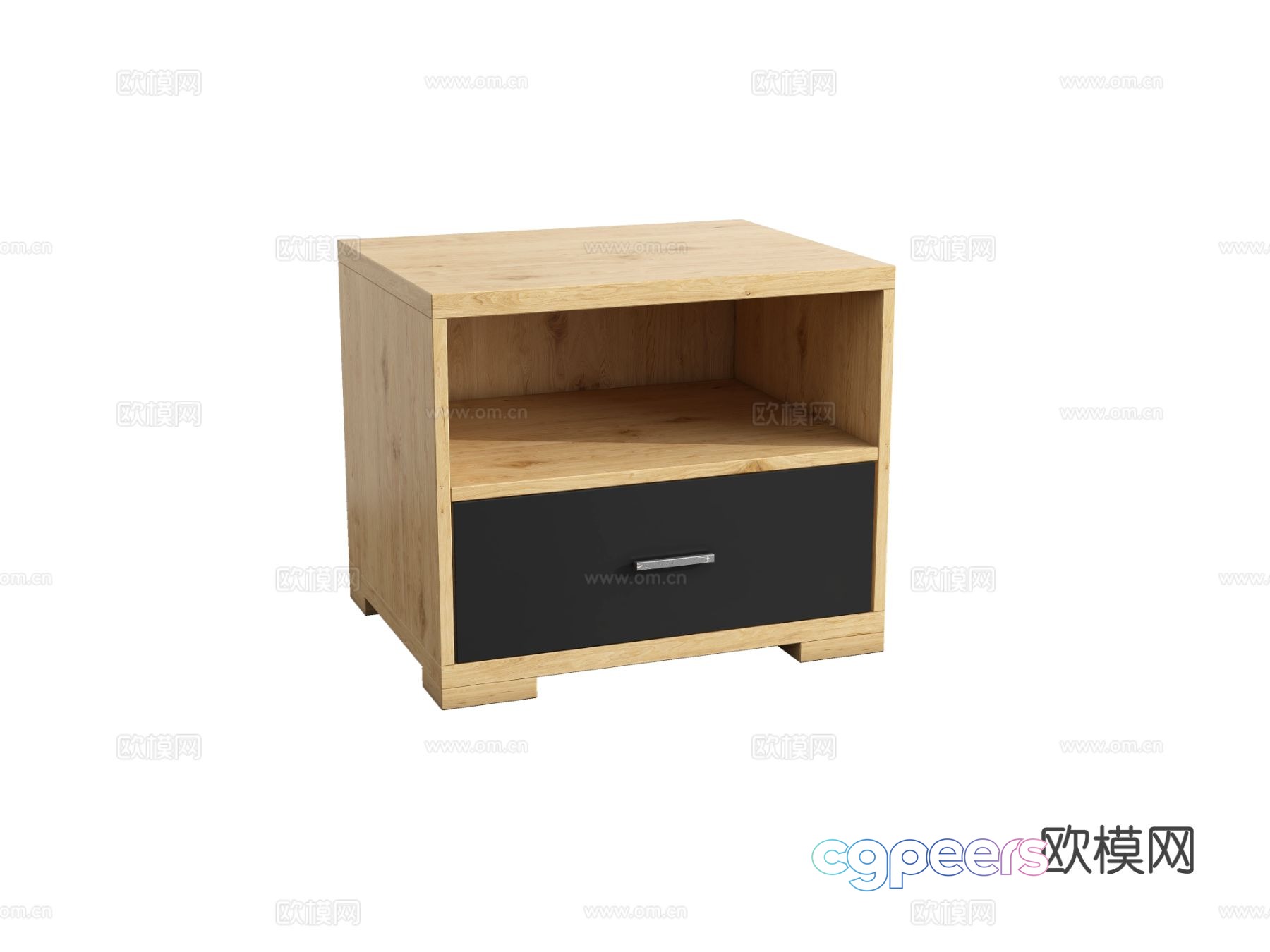 Nordic bedside table 3d model Nordic bedside table 3d model