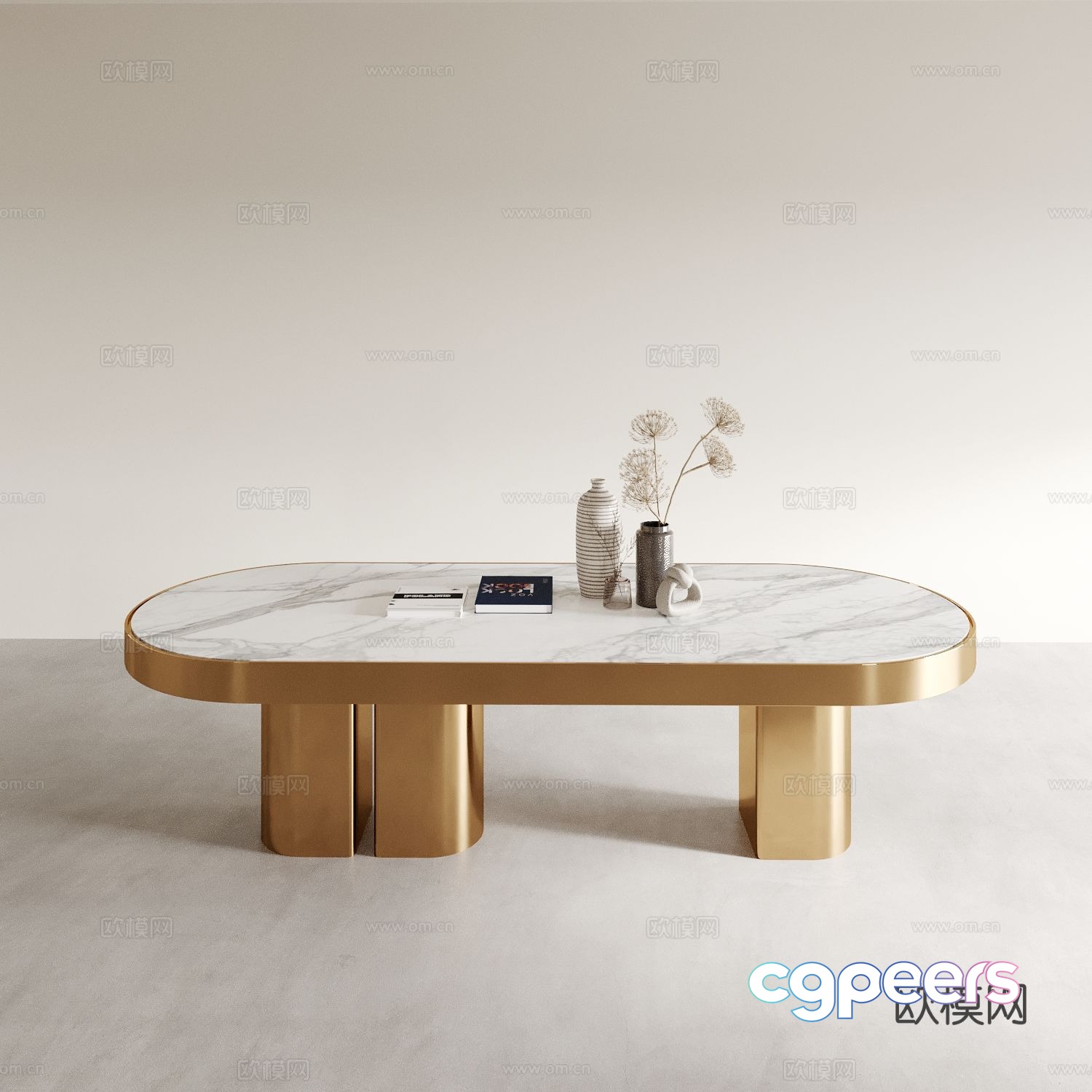 Light luxury coffee table 3D model Light luxury coffee table 3D model