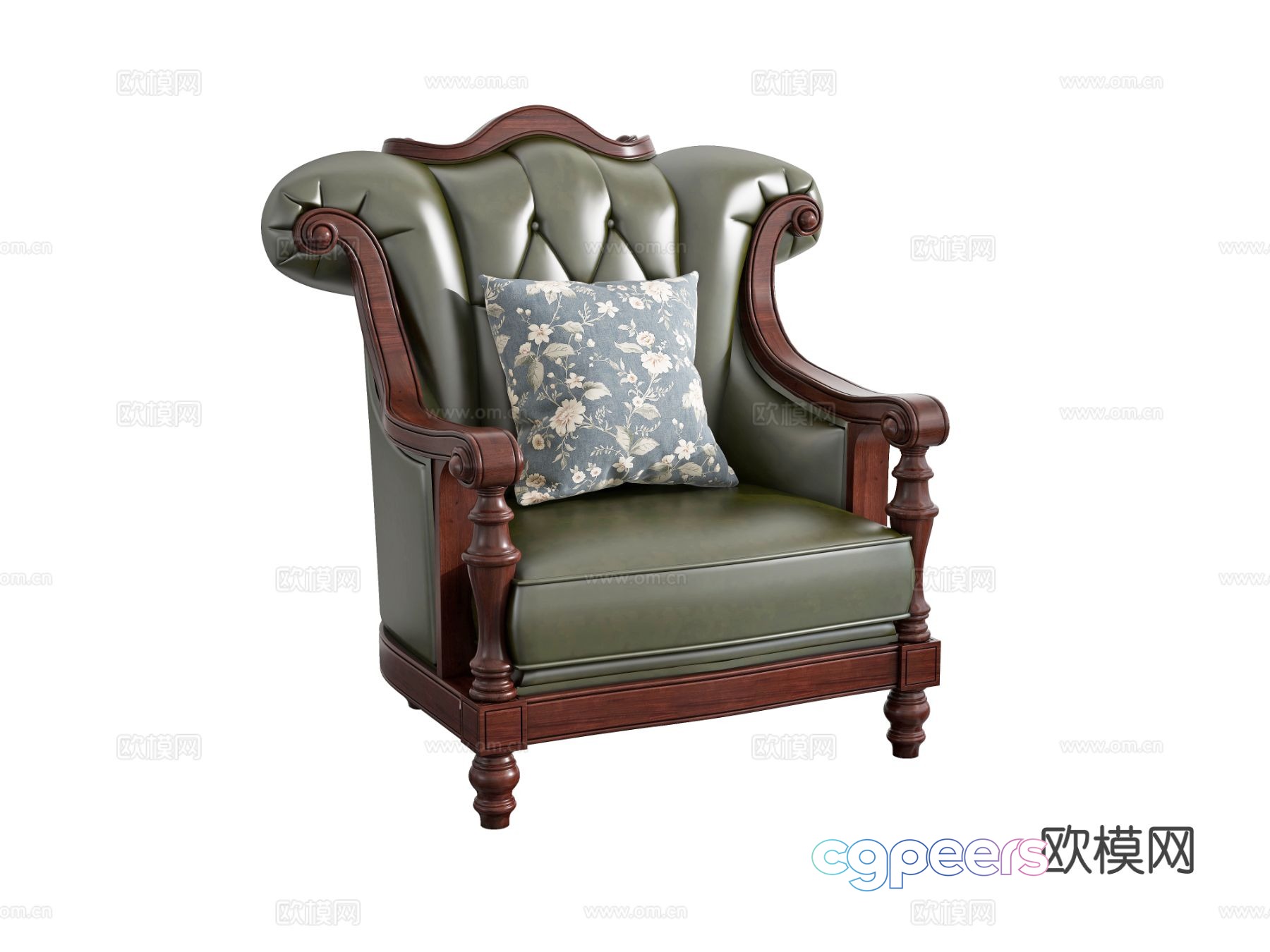 Single sofa armrest sofa 3d model Single sofa armrest sofa 3d model
