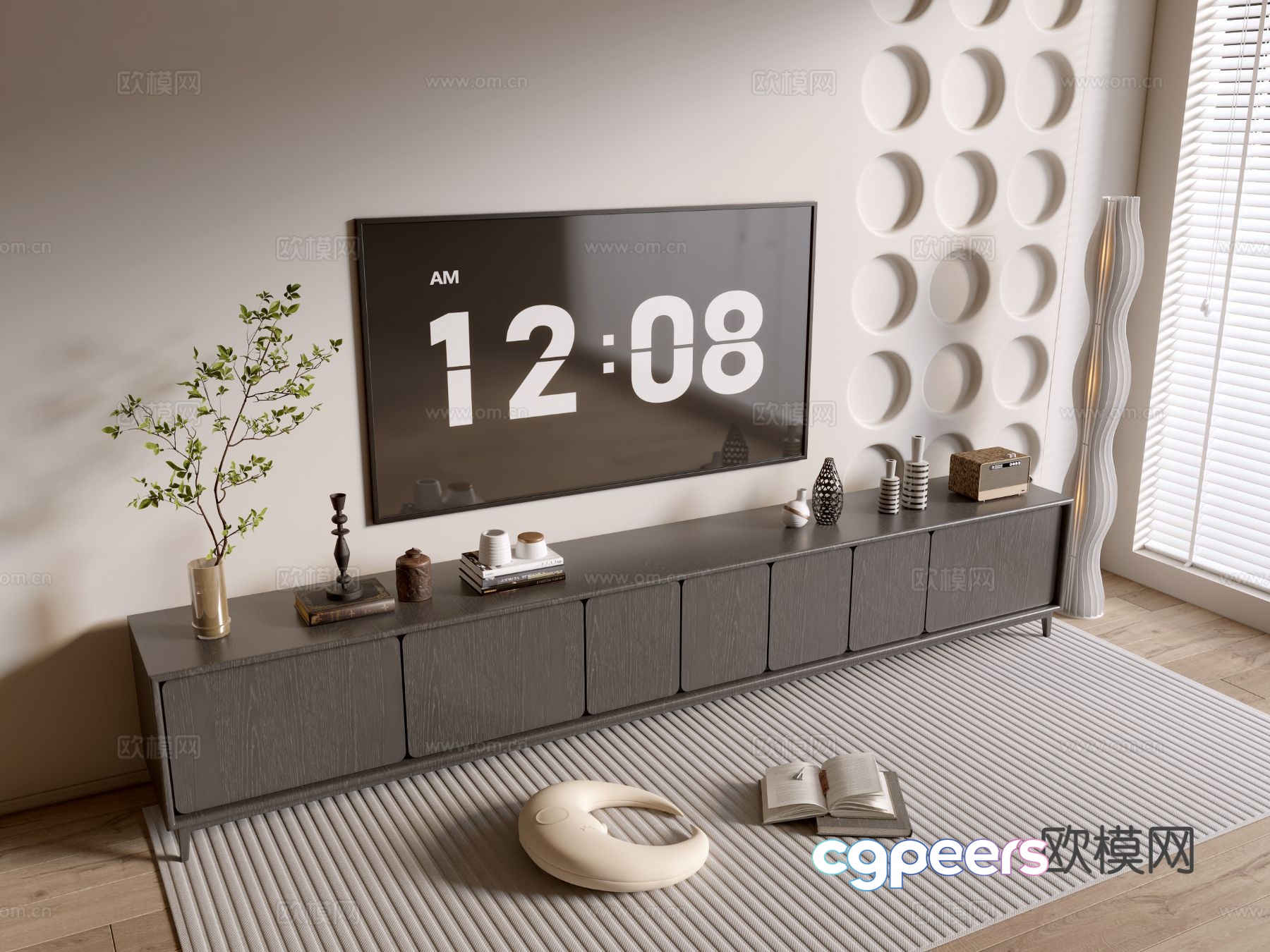 Modern TV cabinet 3d model Modern TV cabinet 3d model