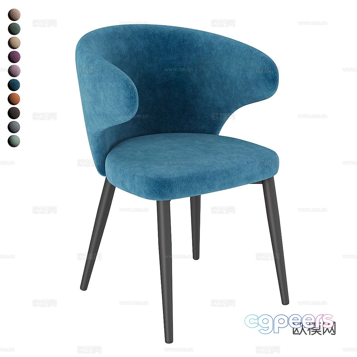 Nordic chair dining chair 3d model Nordic chair dining chair 3d model