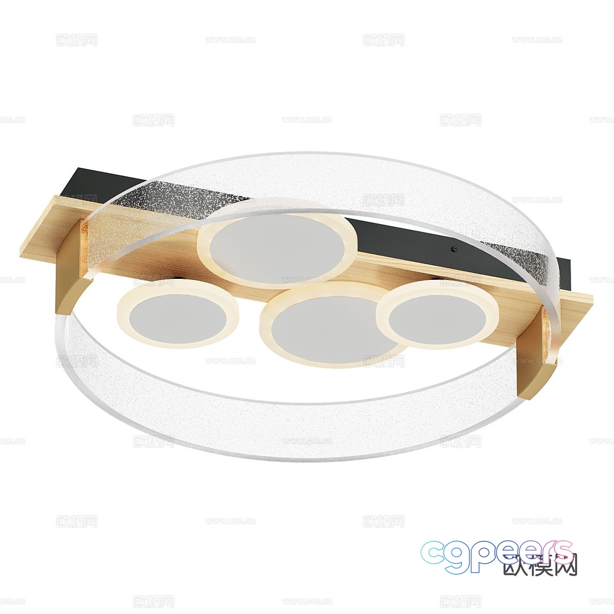 Light luxury ceiling lamp 3D model Light luxury ceiling lamp 3D model