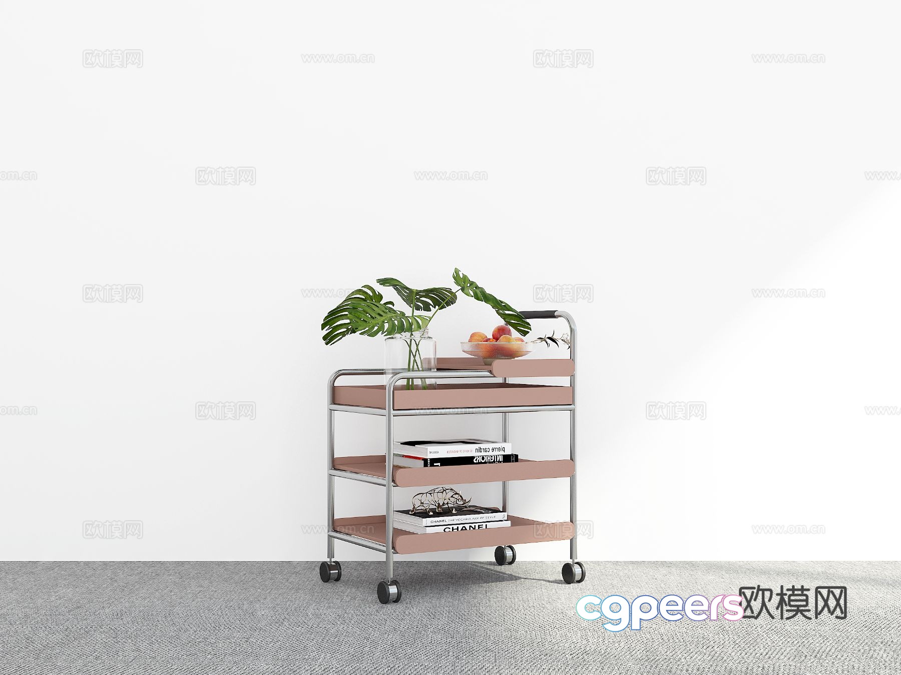 Modern mobile side table corner table 3d model Modern mobile side table corner table 3d model
