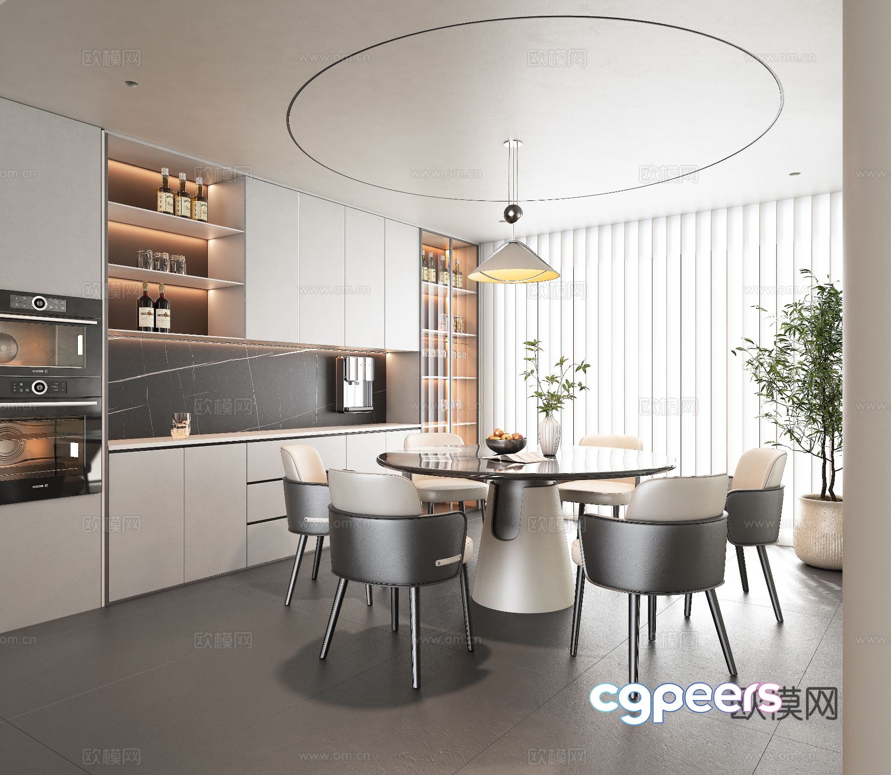 Modern restaurant 3d model Modern restaurant 3d model