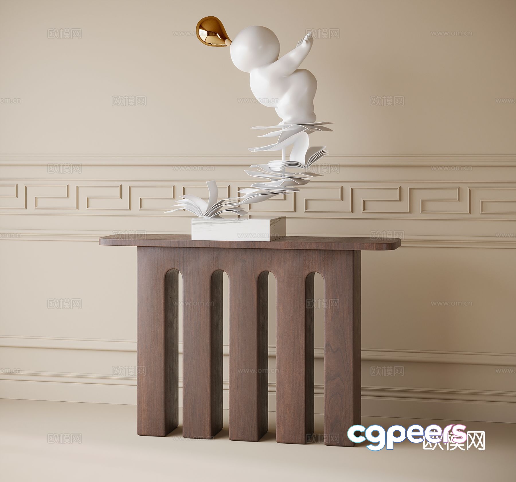 Modern Duanjingdai 3D model Modern Duanjingdai 3D model