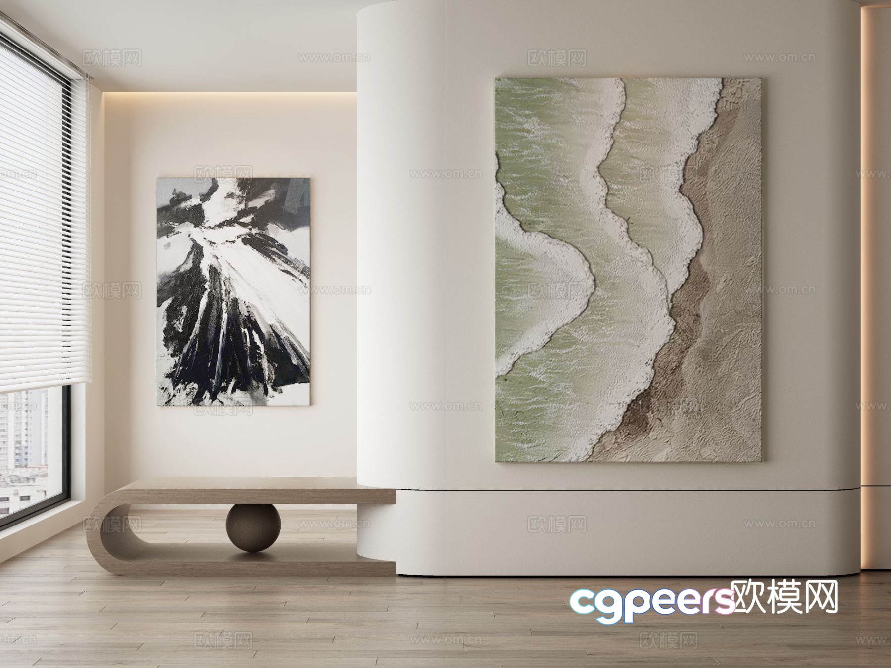 Decorative painting texture painting hanging painting 3d model Decorative painting texture painting hanging painting 3d model