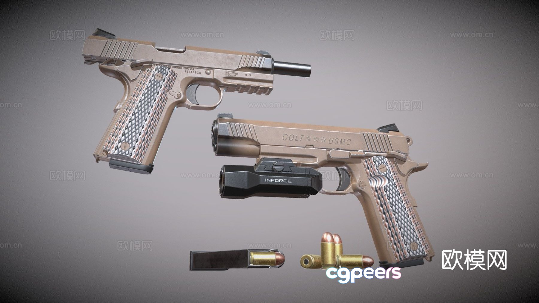 Pistol 3d model Pistol 3d model