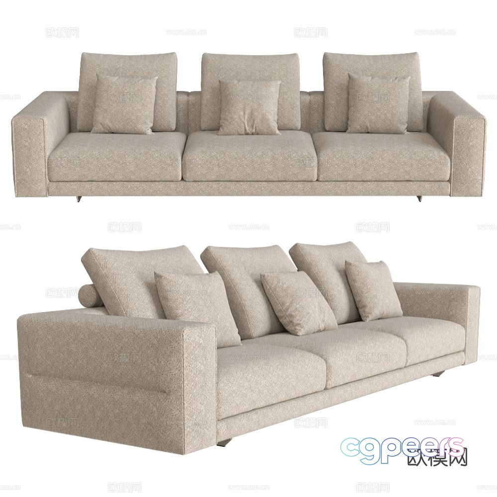 CasaDesús three seater sofa 3d model CasaDesús three seater sofa 3d model
