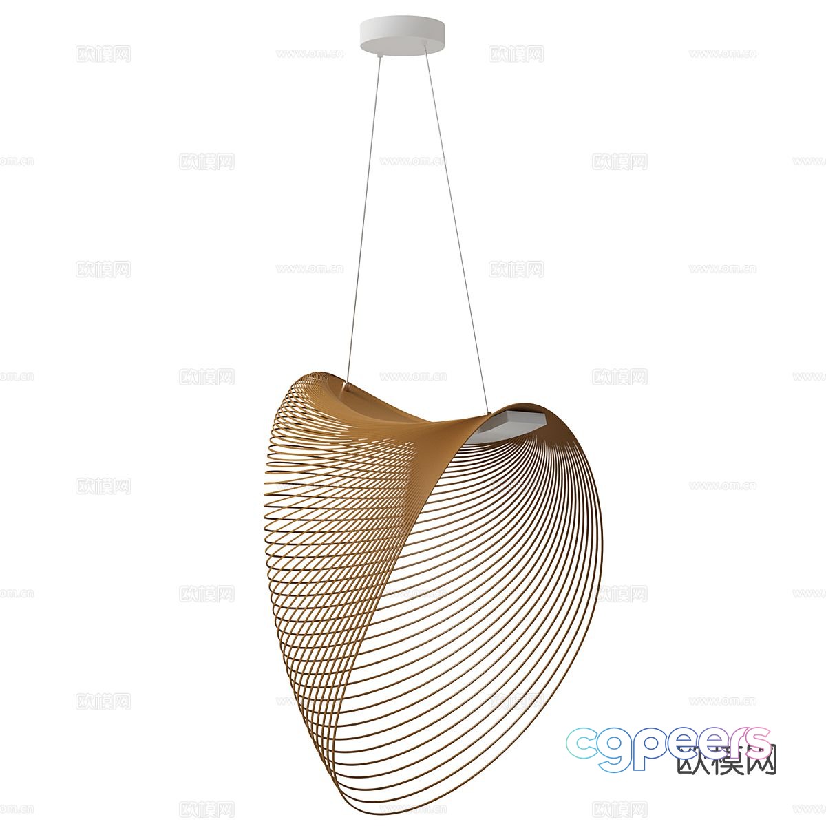 Simple chandelier rattan chandelier 3d model Simple chandelier rattan chandelier 3d model