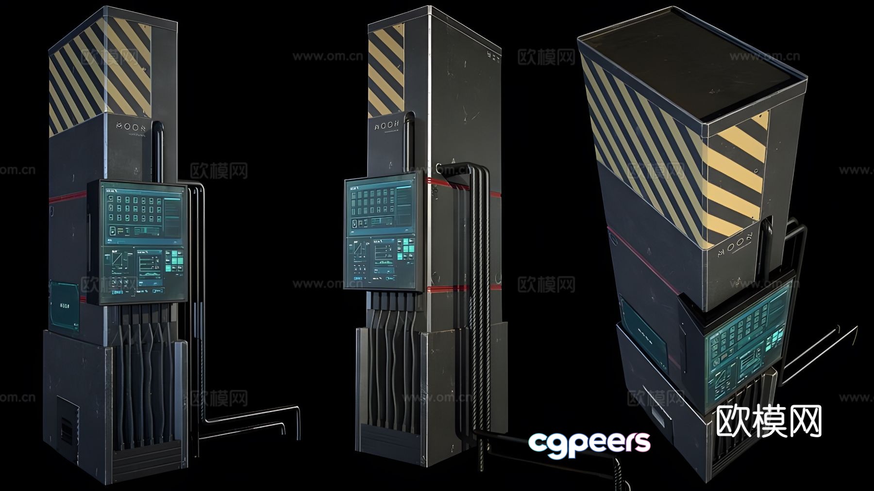 Sci-fi station 3d model Sci-fi station 3d model