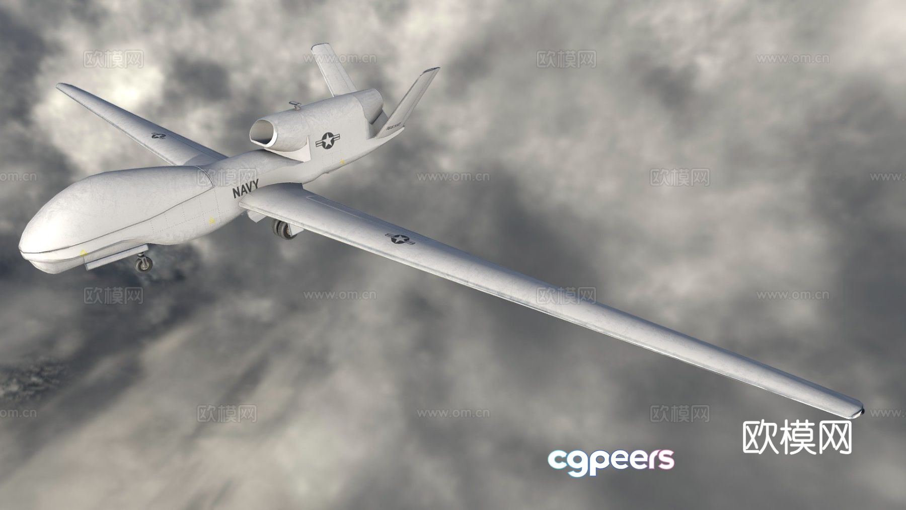 Military drone 3d model Military drone 3d model