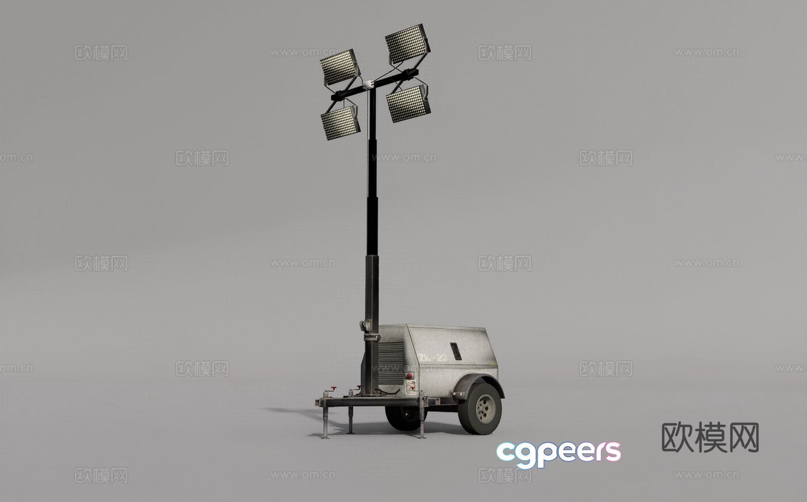 Mobile lighthouse 3d model Mobile lighthouse 3d model