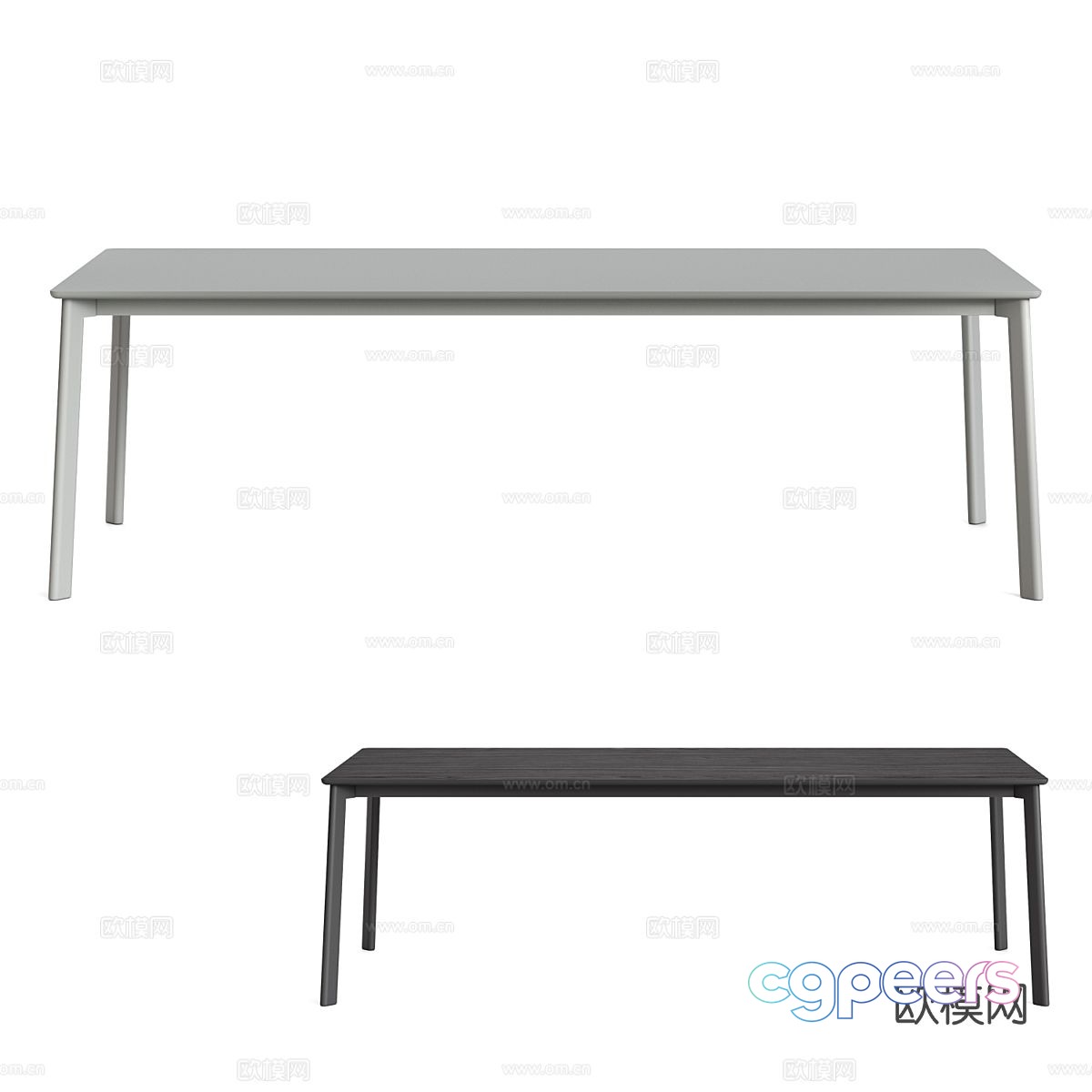 Modern dining table 3d model Modern dining table 3d model