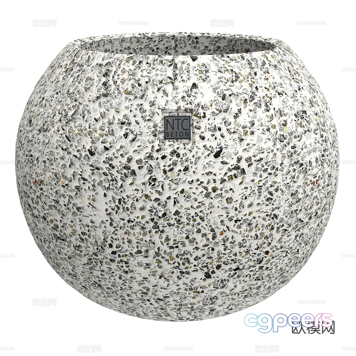 Nordic flowerpot ceramic vessel 3d model Nordic flowerpot ceramic vessel 3d model