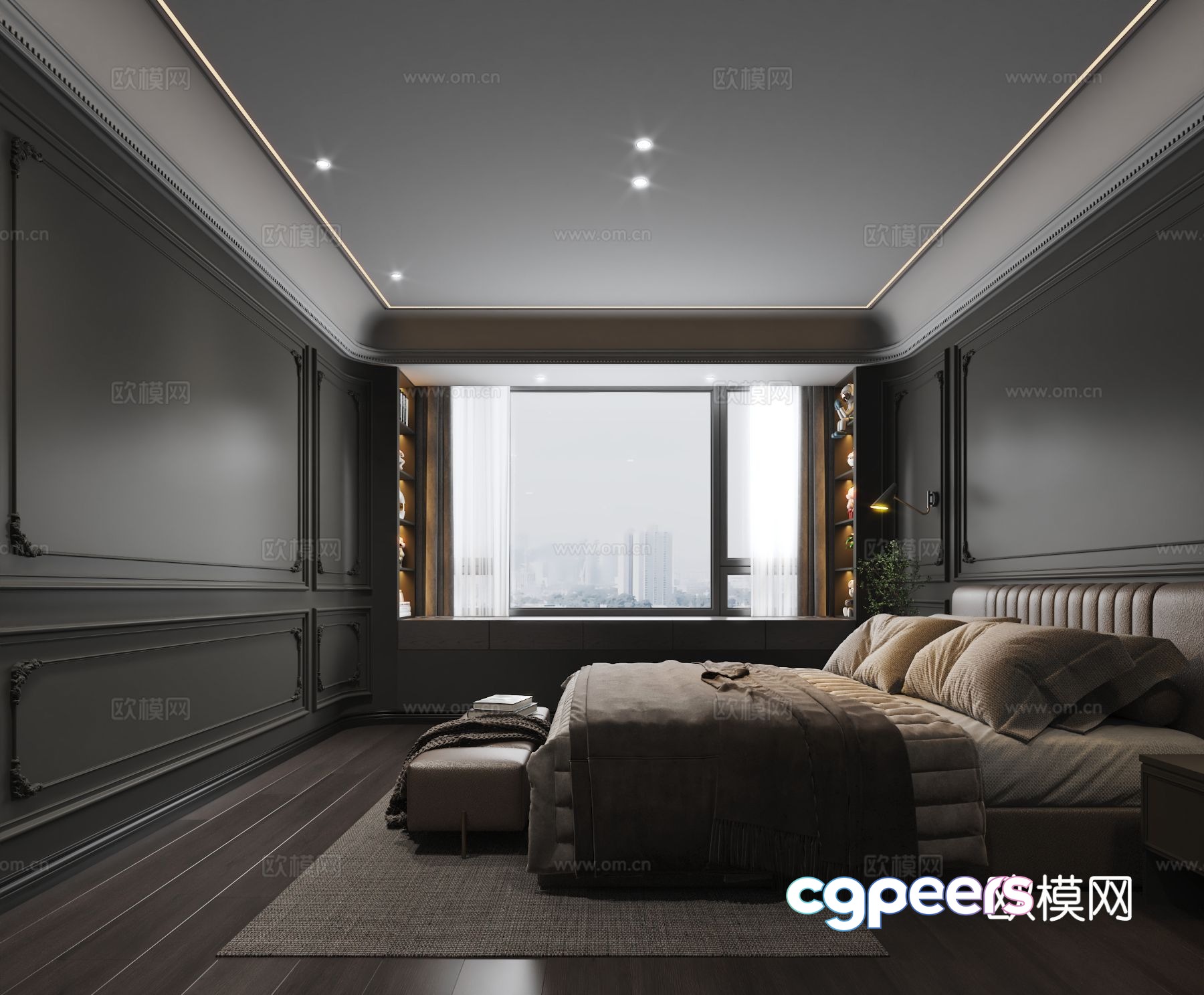 French bedroom master bedroom 3d model French bedroom master bedroom 3d model