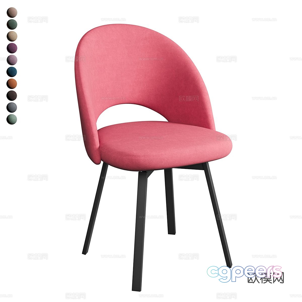 Modern chair dining chair 3d model Modern chair dining chair 3d model
