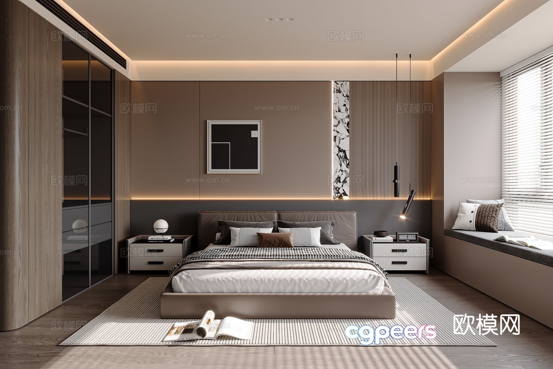 Italian style bedroom master bedroom 3d model Italian style bedroom master bedroom 3d model