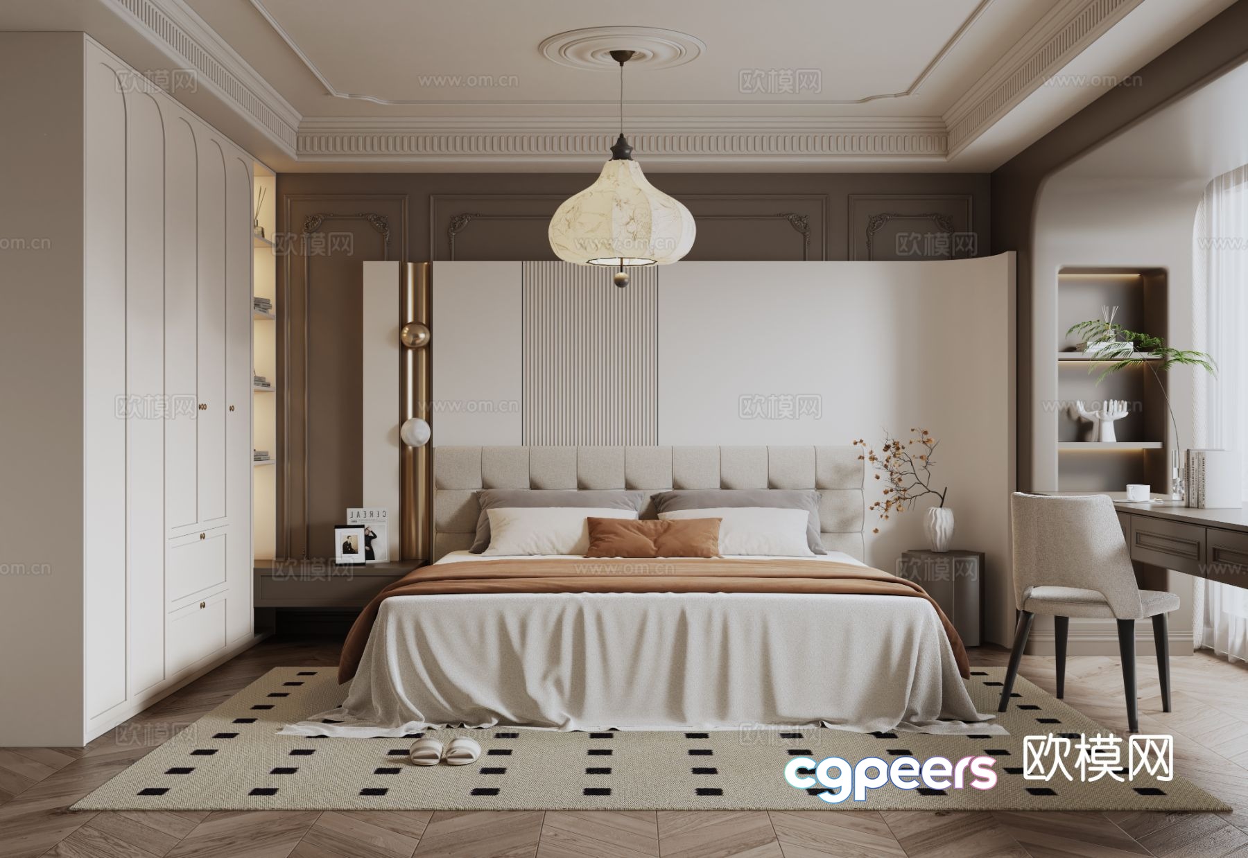 French bedroom master bedroom 3d model French bedroom master bedroom 3d model