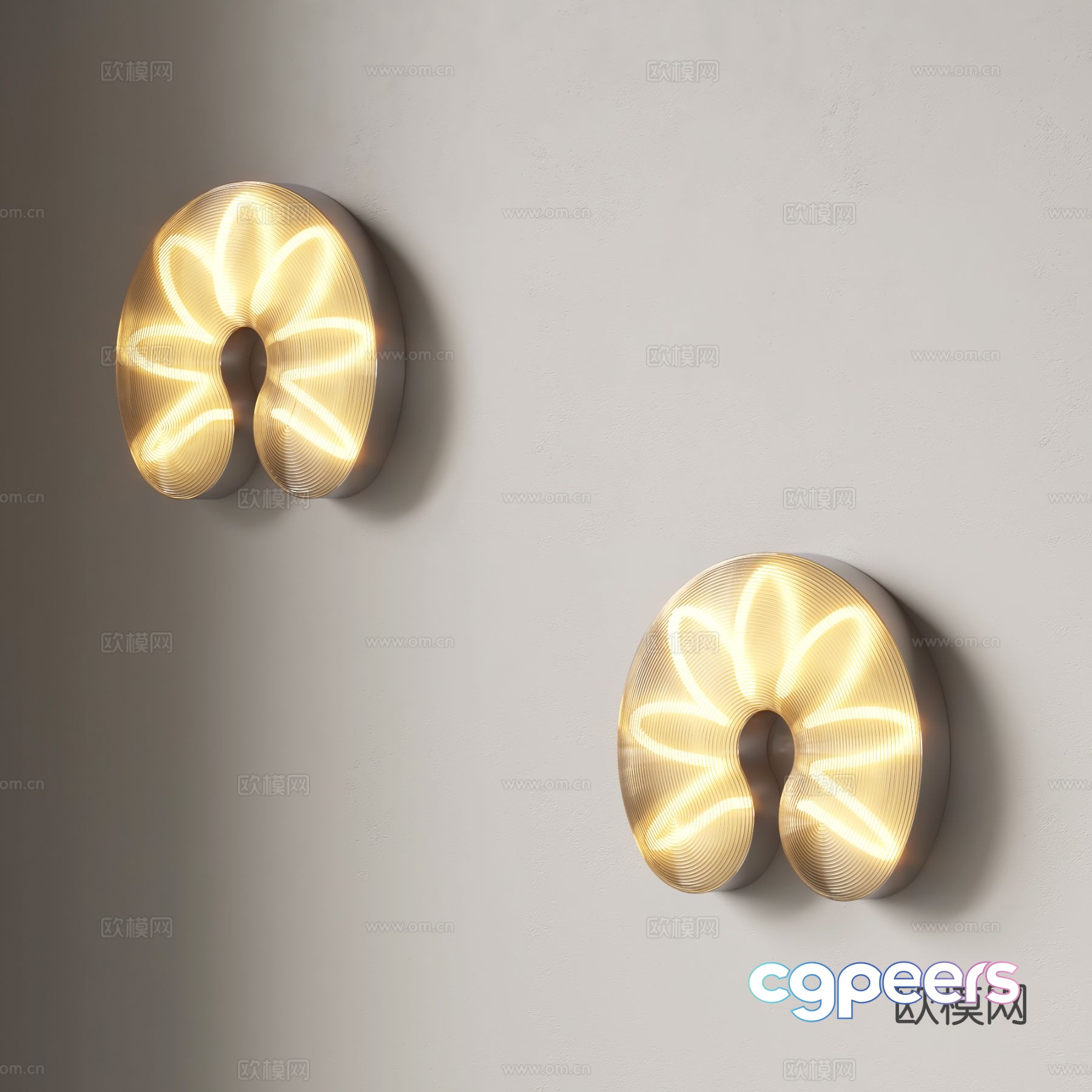 Modern wall light 3d model Modern wall light 3d model