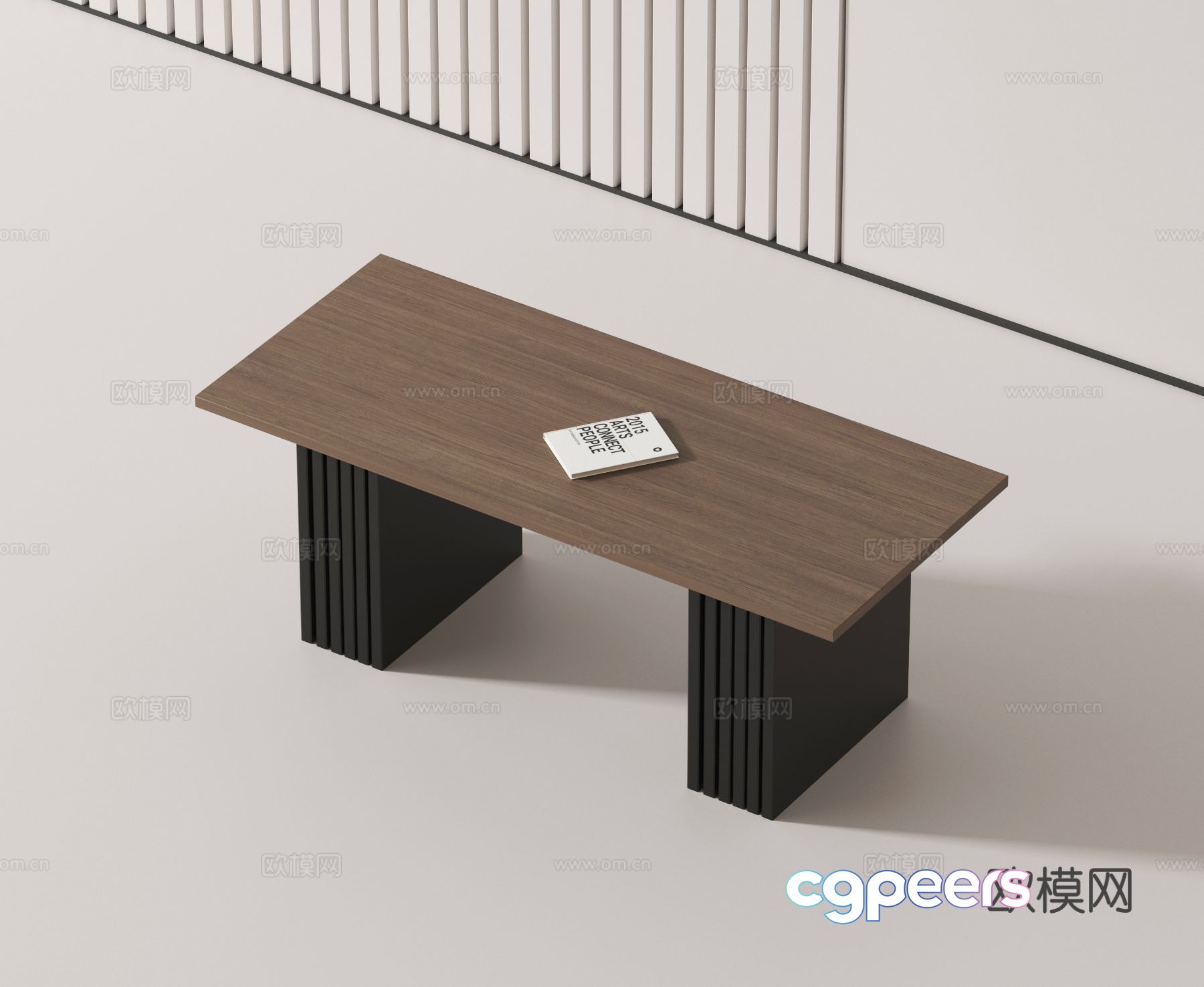 Modern desk 3d model Modern desk 3d model