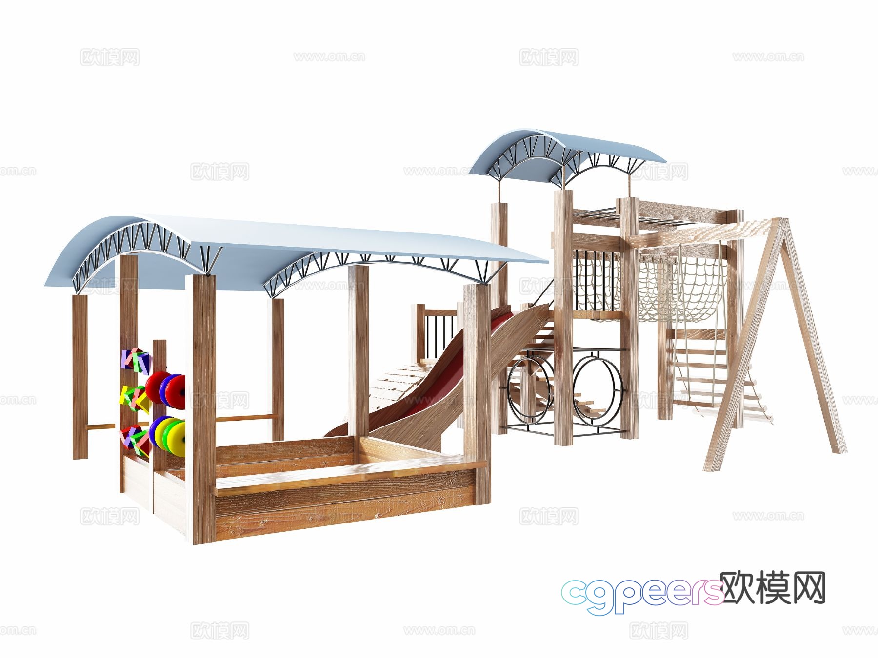 Kindergarten slide entertainment equipment 3D model Kindergarten slide entertainment equipment 3D model