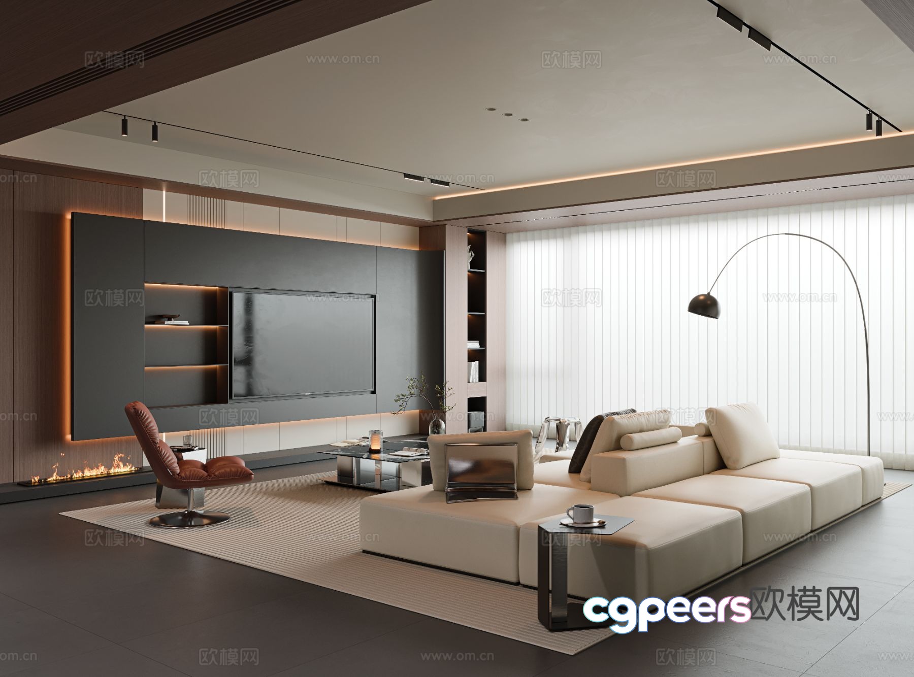 Italian living room 3d model Italian living room 3d model