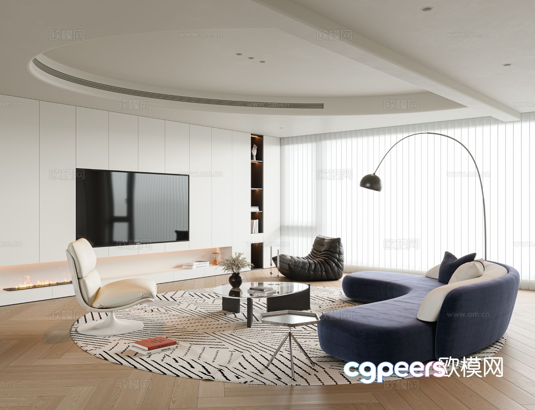 Italian living room 3d model Italian living room 3d model