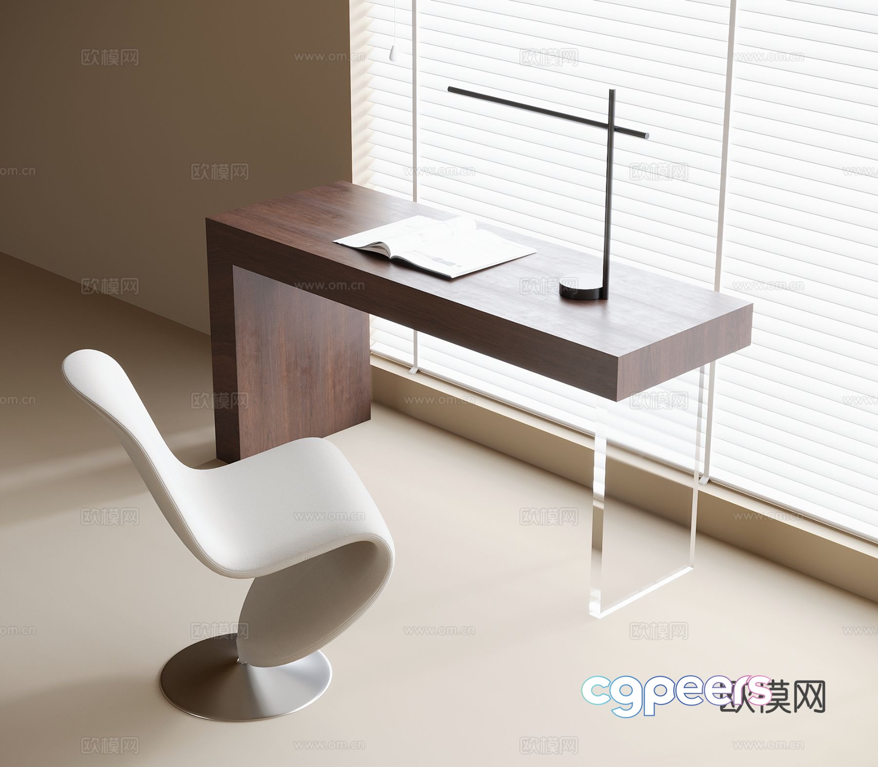 Medieval style desk and chair 3d model Medieval style desk and chair 3d model