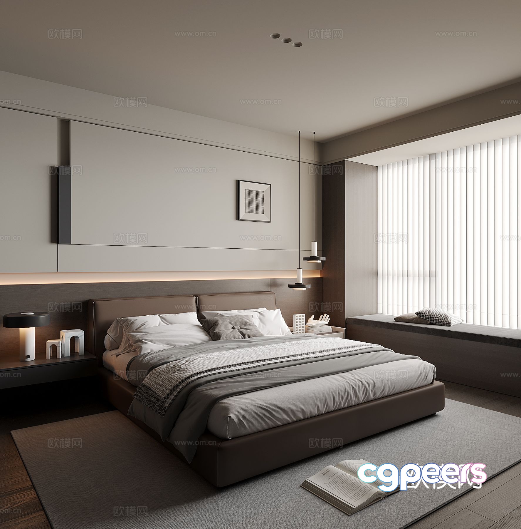 Italian style bedroom master bedroom 3d model Italian style bedroom master bedroom 3d model