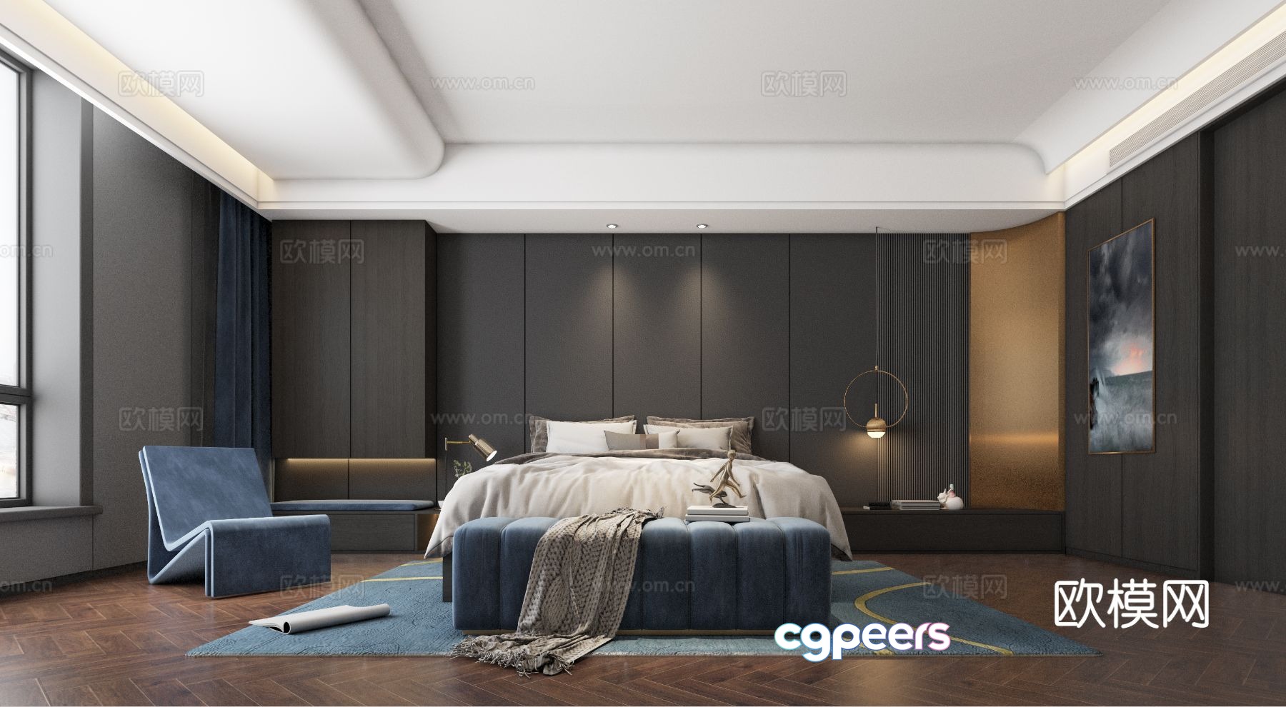 Modern bedroom master bedroom 3d model Modern bedroom master bedroom 3d model