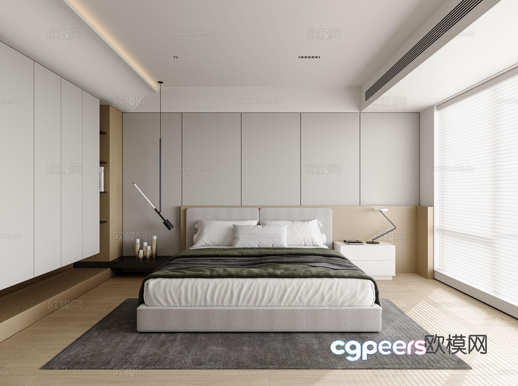 Log wind bedroom master bedroom 3d model Log wind bedroom master bedroom 3d model