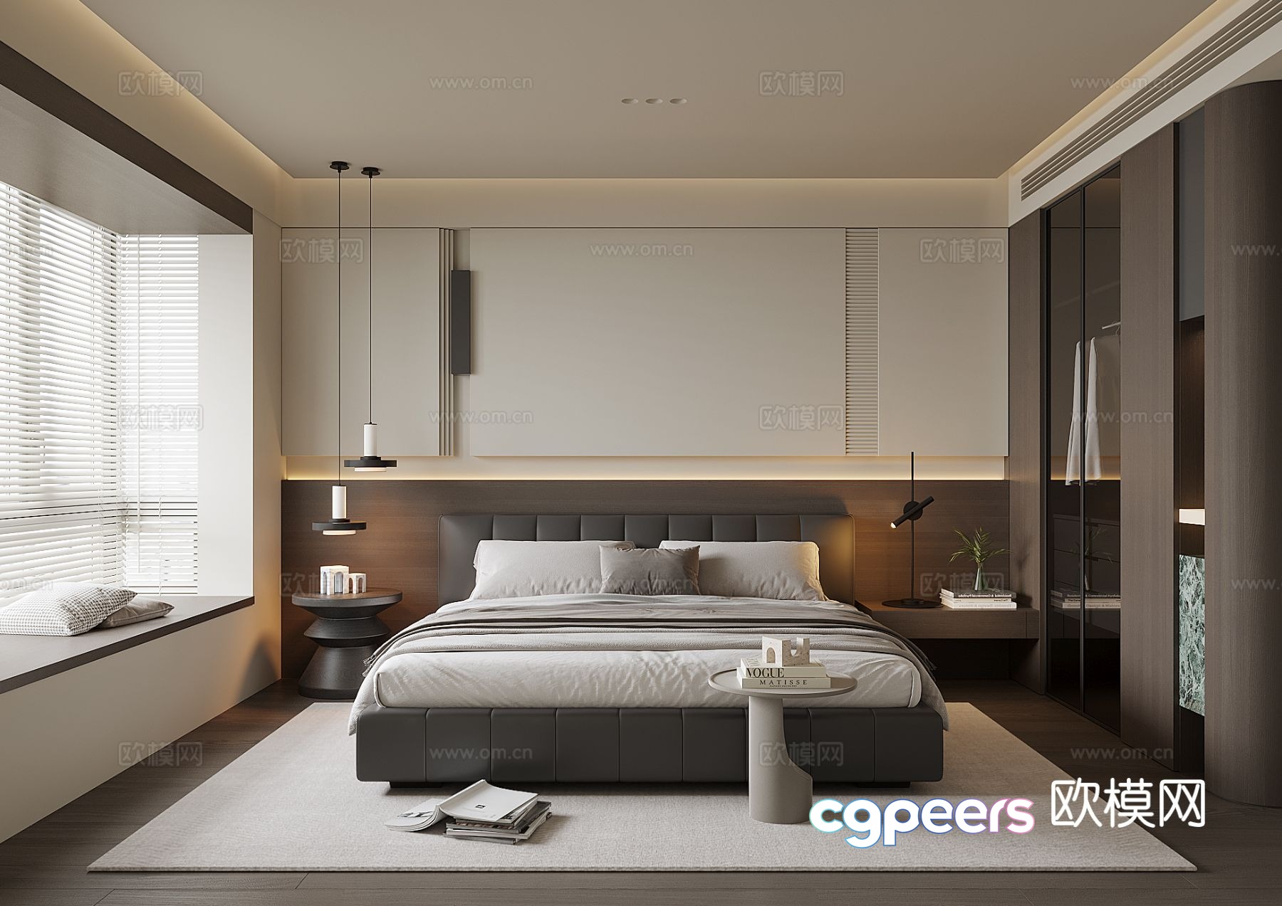 Modern home bedroom master bedroom 3d model Modern home bedroom master bedroom 3d model