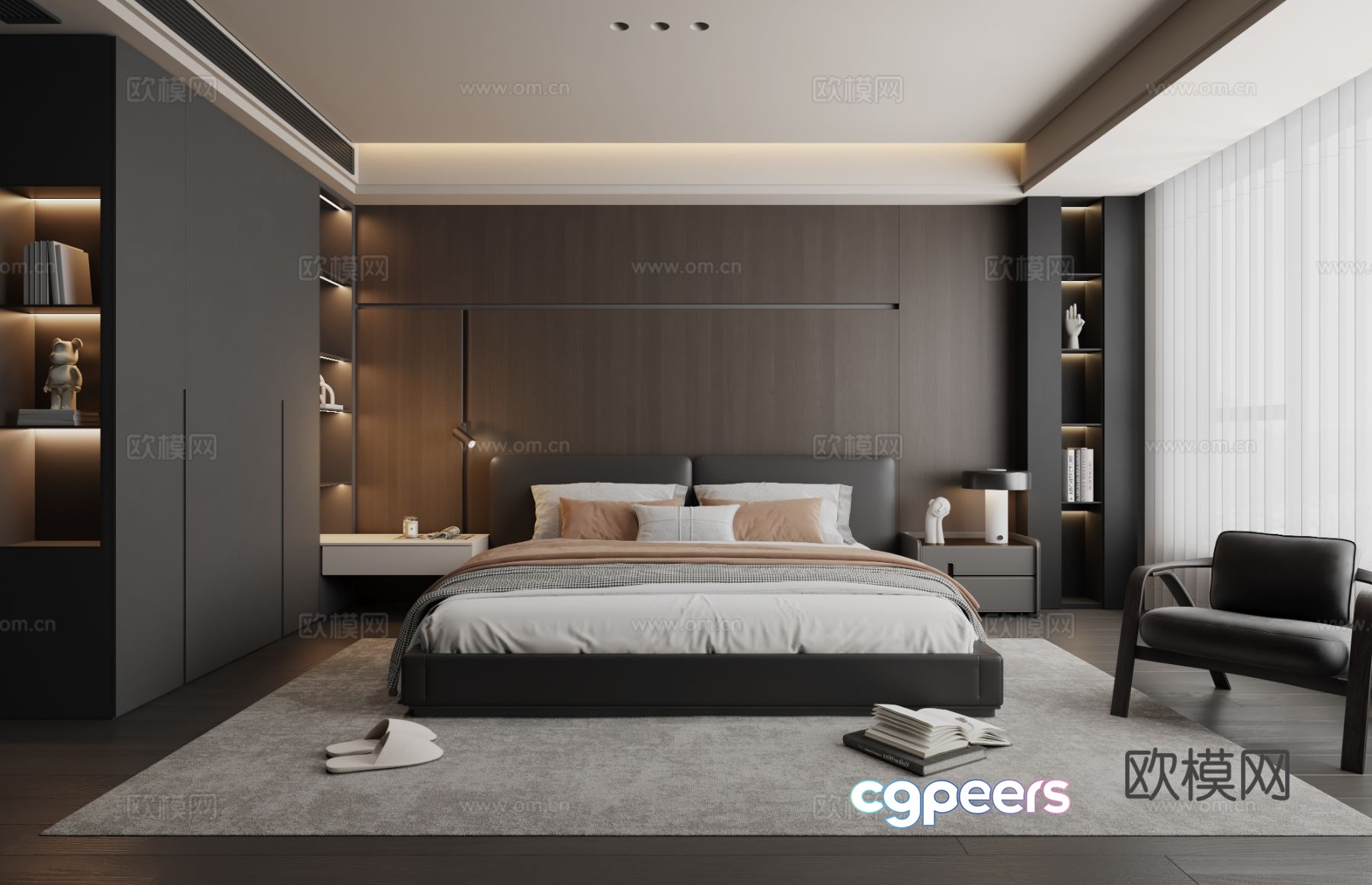 Italian style bedroom master bedroom 3d model Italian style bedroom master bedroom 3d model