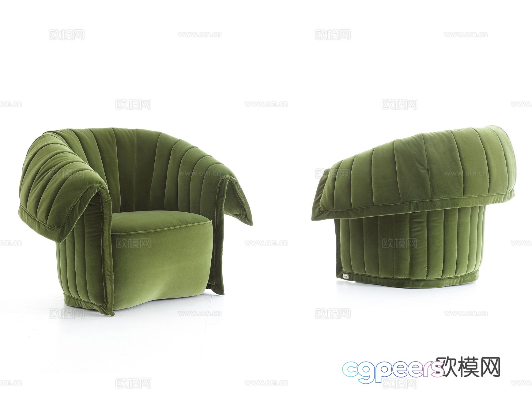 Rugiano single sofa 3d model Rugiano single sofa 3d model